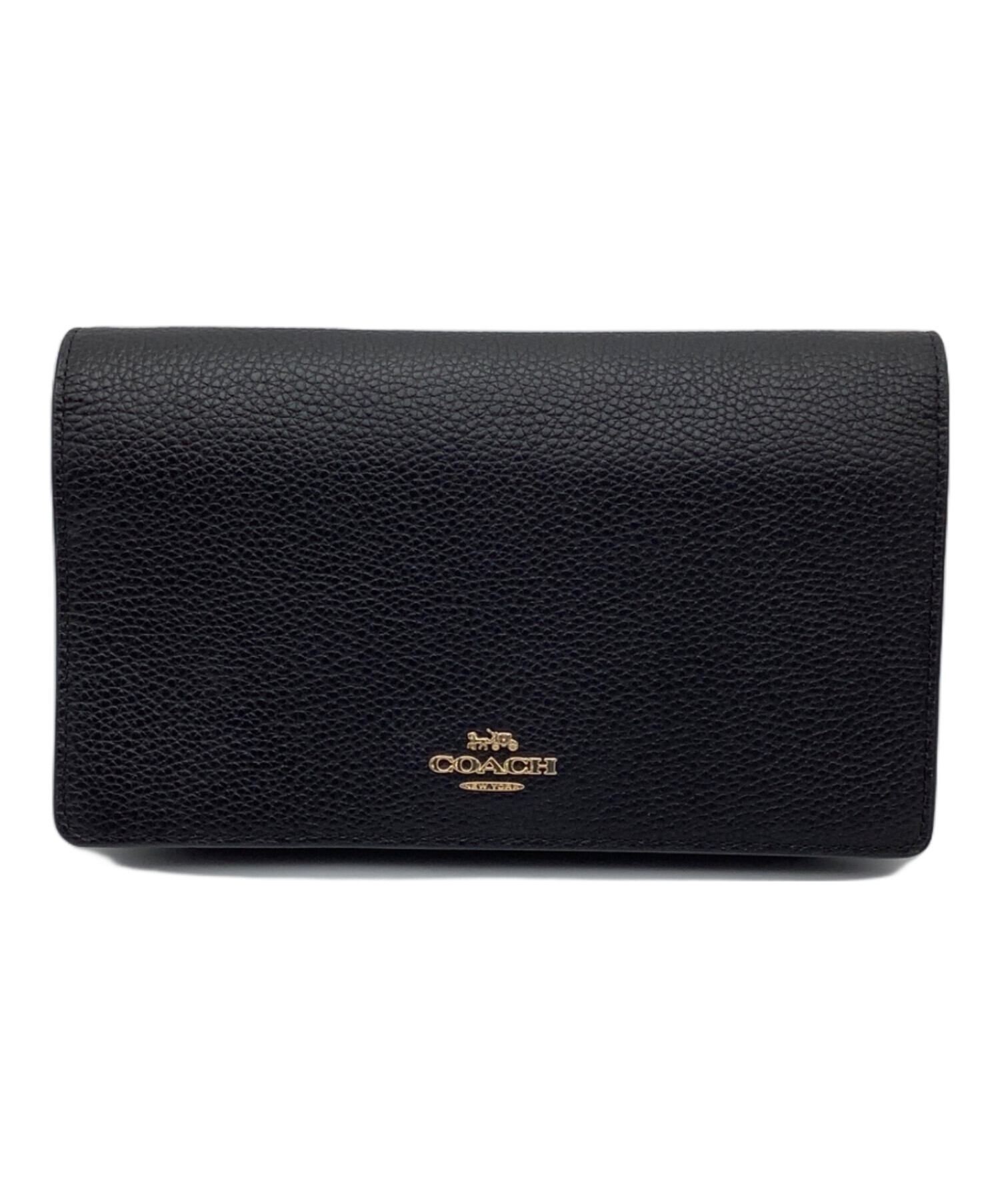 中古・古着通販】COACH (コーチ) ショルダーウォレット ブラック 