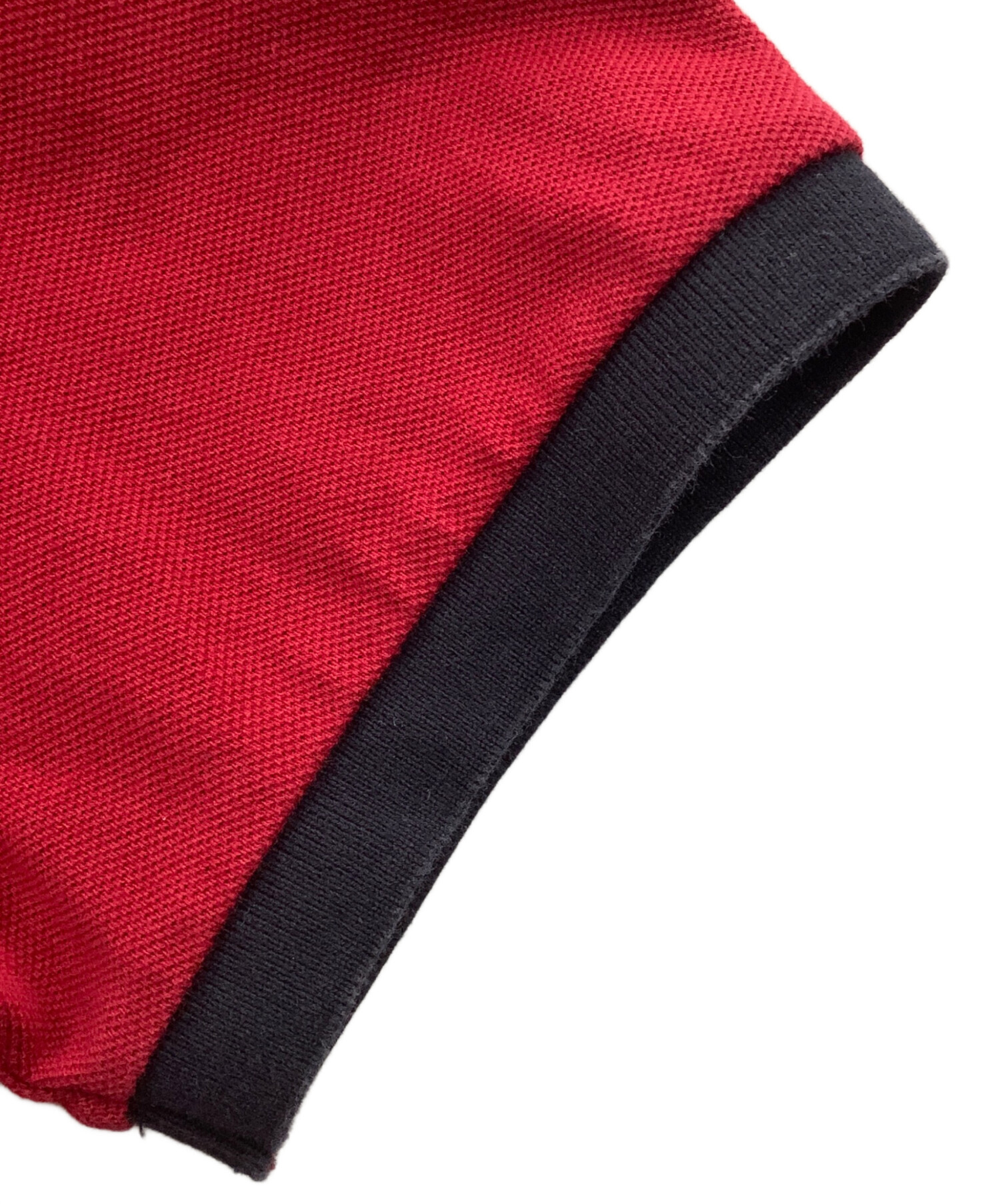 中古・古着通販】MONCLER (モンクレール) ポロシャツ レッド サイズ:S