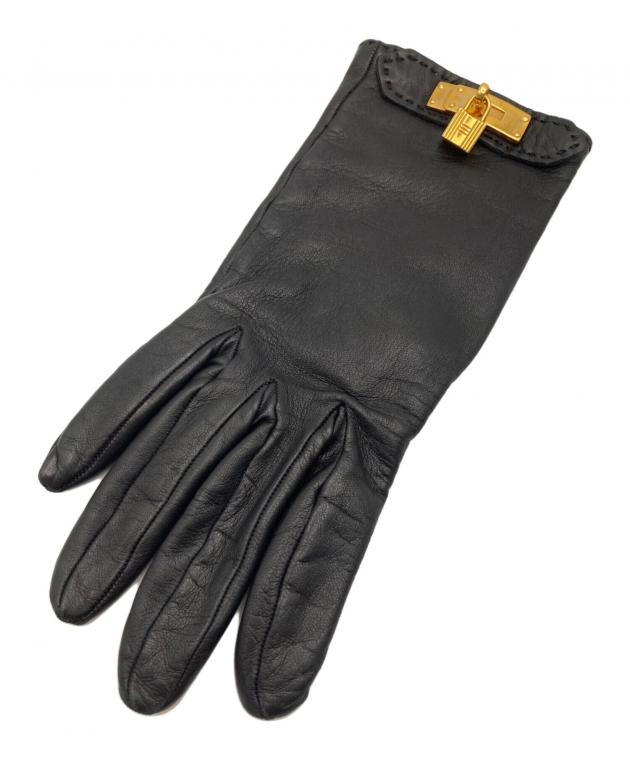 中古・古着通販】HERMES (エルメス) ケリー装飾レザーグローブ