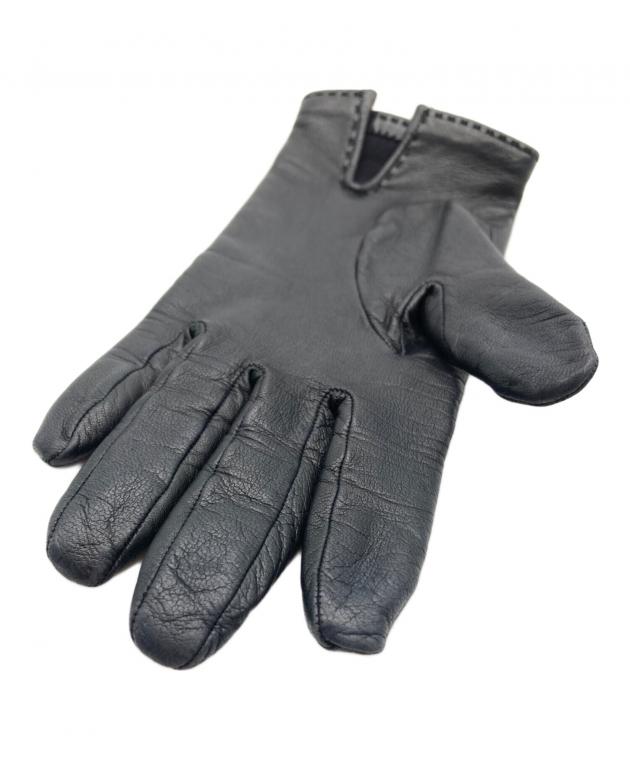 中古・古着通販】HERMES (エルメス) ケリー装飾レザーグローブ