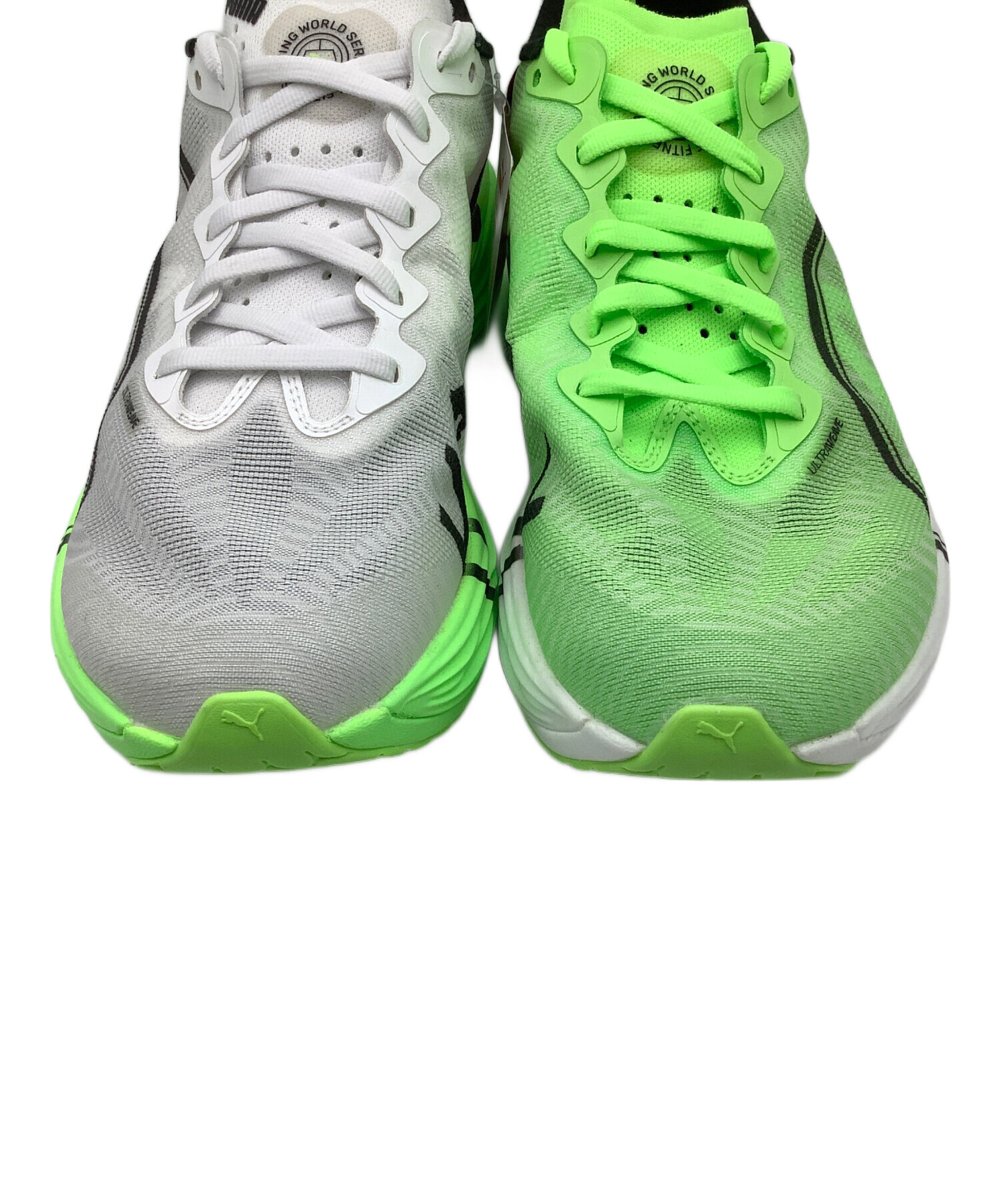 中古・古着通販】PUMA (プーマ) ランニングシューズ ホワイト×グリーン