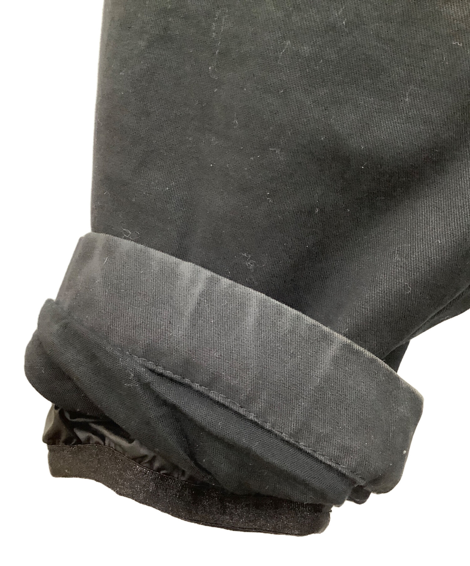 中古・古着通販】WOOLRICH (ウールリッチ) 襟ファーコート ブラック