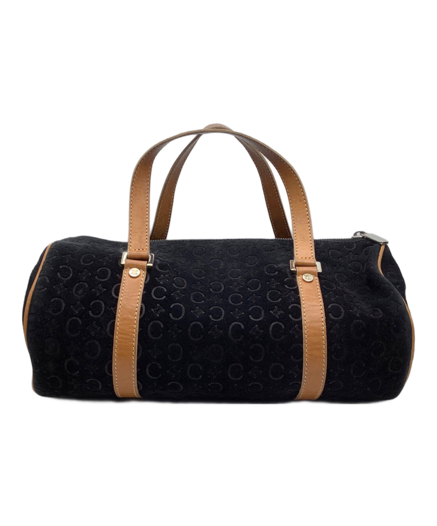 中古・古着通販】CELINE (セリーヌ) ハンドバッグ ブラック×ブラウン