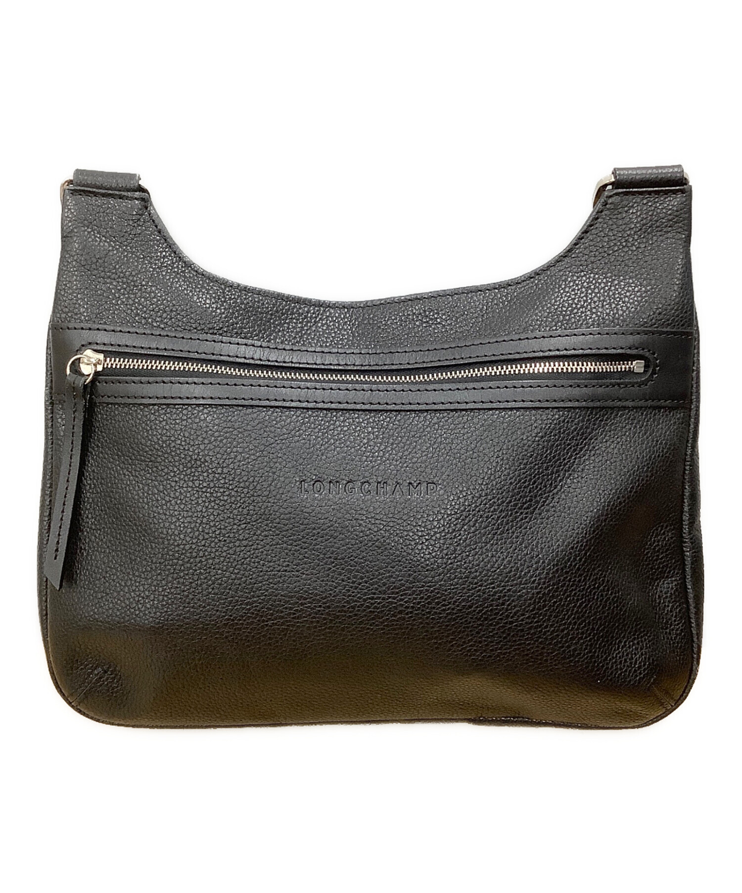 中古・古着通販】LONGCHAMP (ロンシャン) レザーショルダーバッグ 