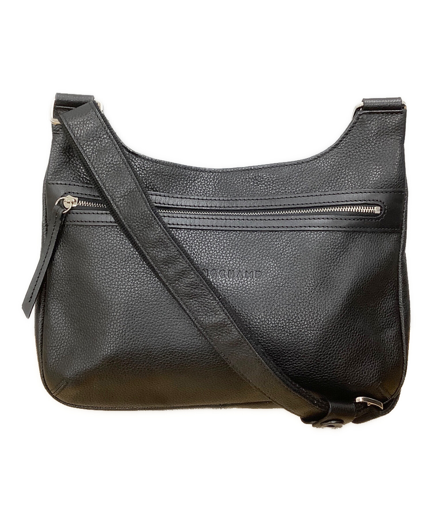 中古・古着通販】LONGCHAMP (ロンシャン) レザーショルダーバッグ 