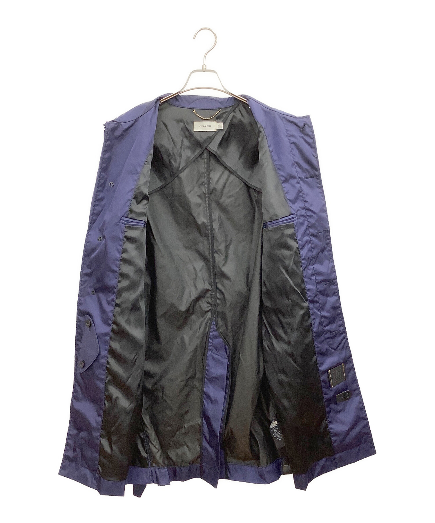 中古・古着通販】COACH (コーチ) トレンチコート ネイビー サイズ:48