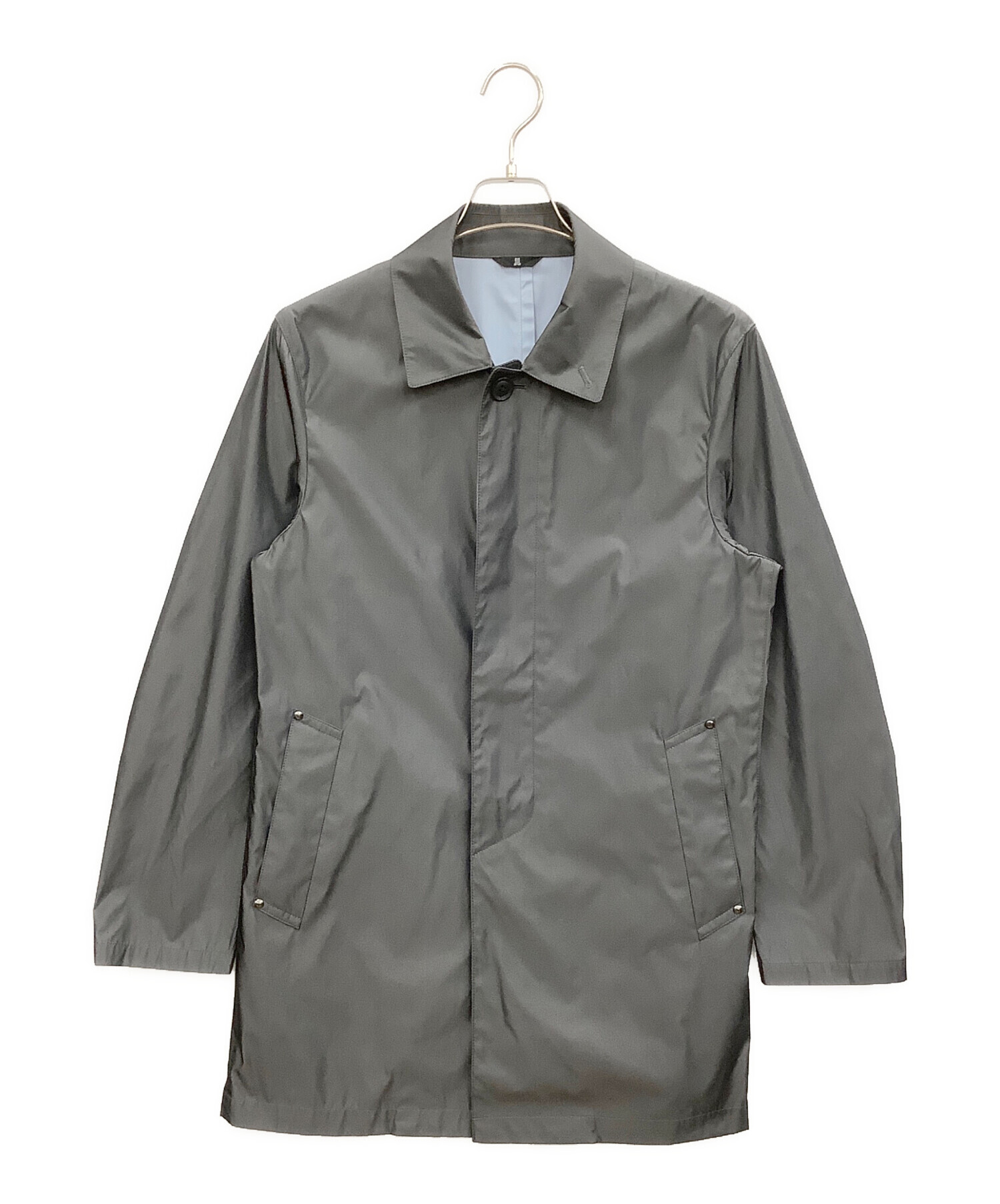 中古・古着通販】LANVIN (ランバン) ステンカラーコート グレー サイズ