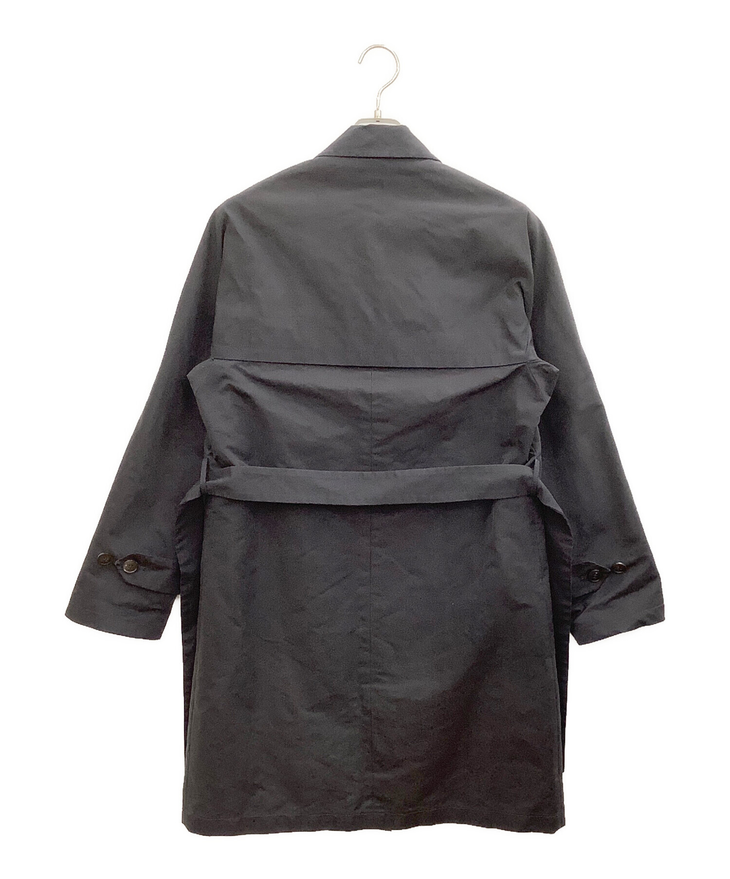 【freeLIFE×free】hevo トレンチコート 中古・古着通販】HEVO (イーヴォ) トレンチコート ブラック サイズ:44