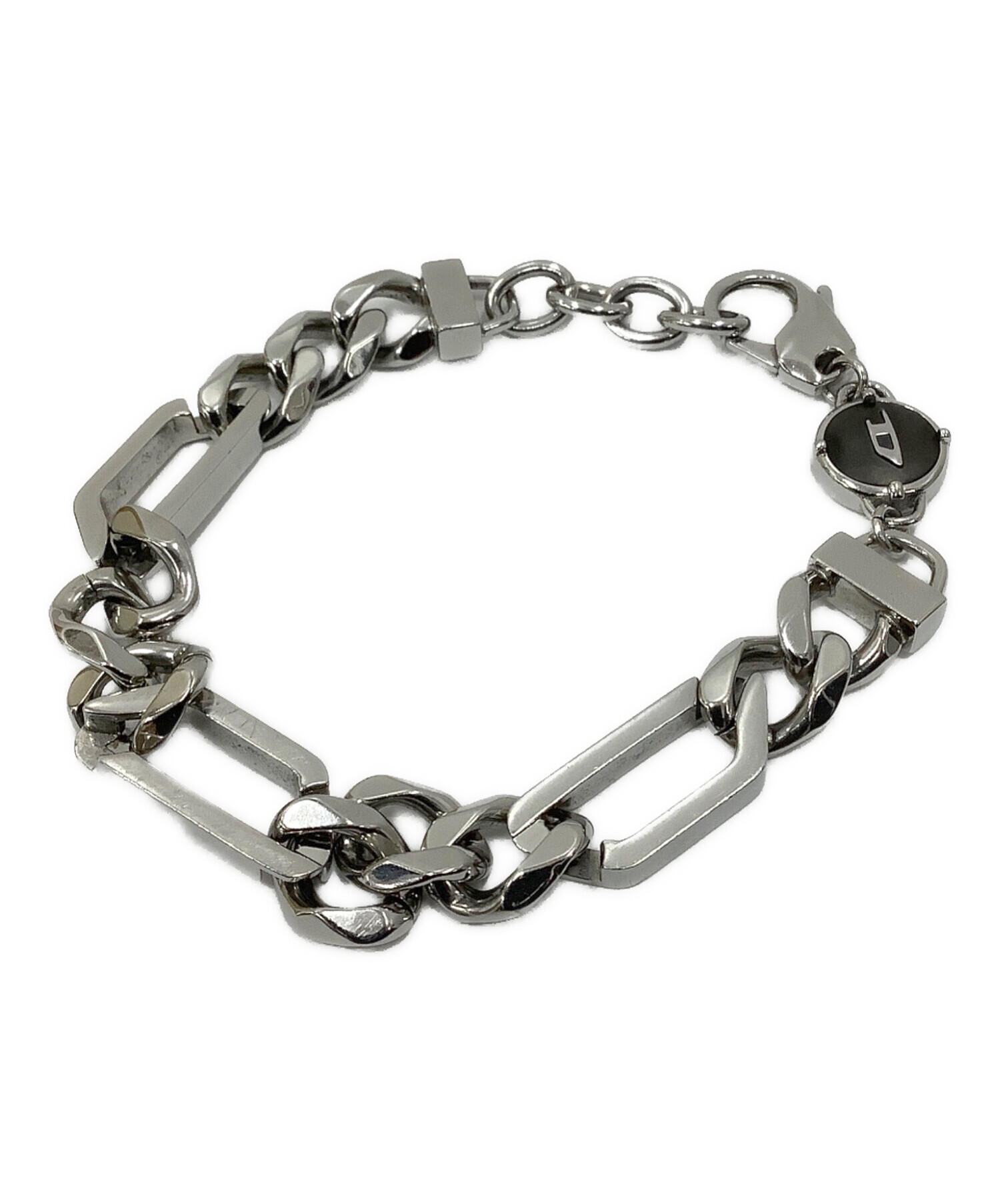 中古・古着通販】DIESEL (ディーゼル) チェーンブレスレット シルバー