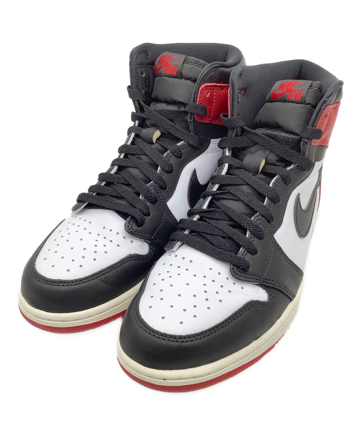 Nike ハイカットスニーカー ホワイト/レッド/ブラック 中古・古着通販】NIKE (ナイキ) ハイカットスニーカー ホワイト×レッド