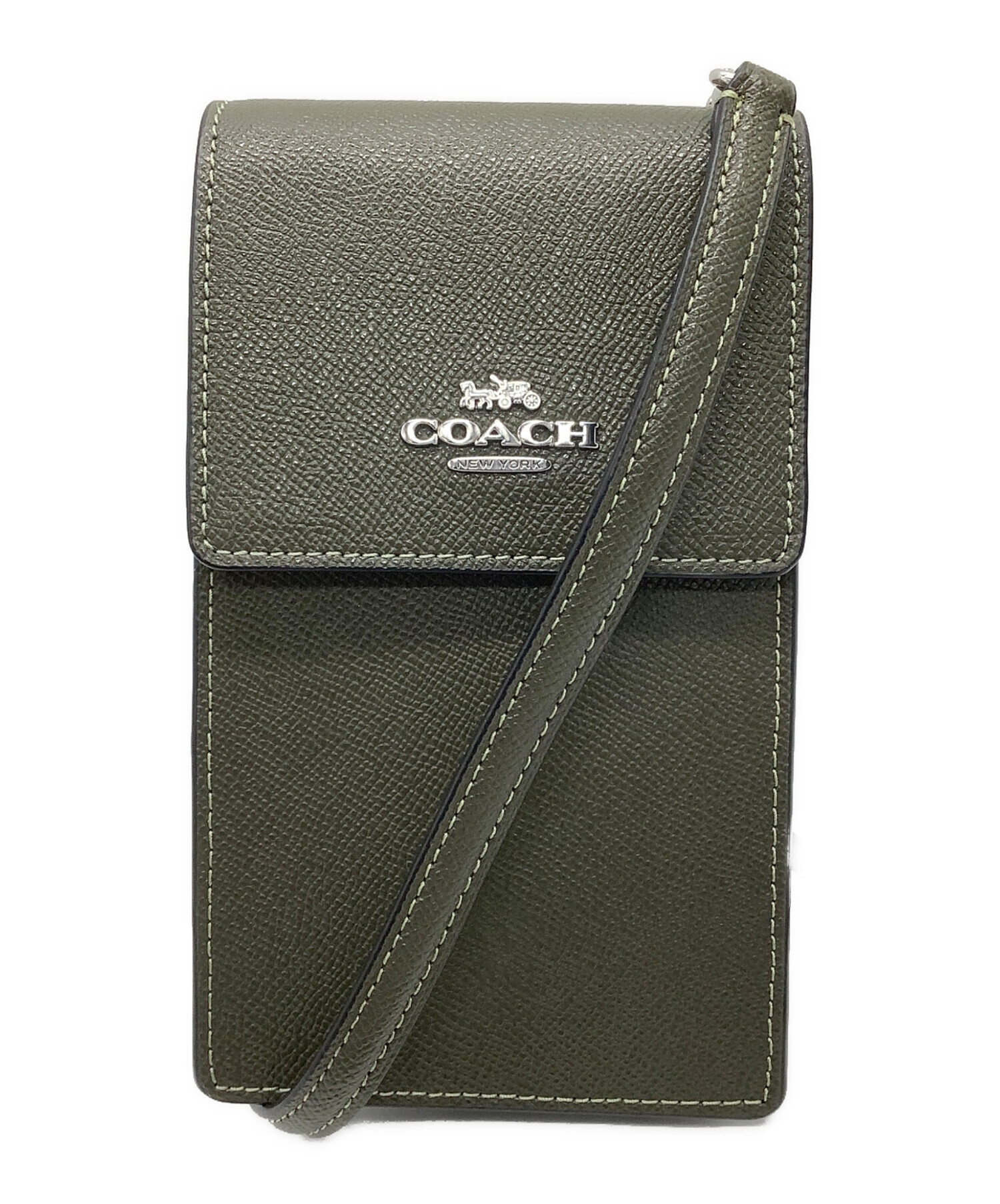 中古・古着通販】COACH (コーチ) ポシェット カーキ サイズ