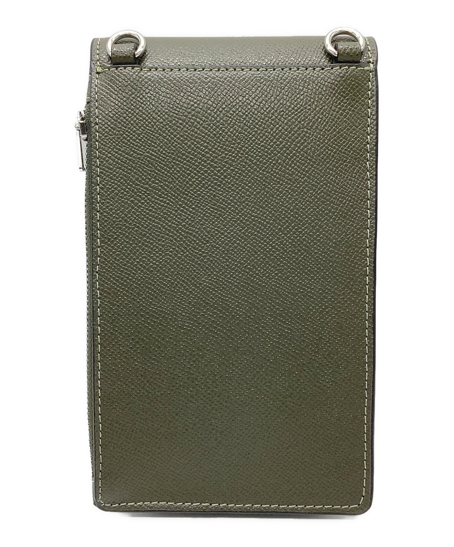 【★miemo☆】未使用近いコーチCOACH ボディーバッグ革カーキグレー 中古・古着通販】COACH (コーチ) ポシェット カーキ サイズ