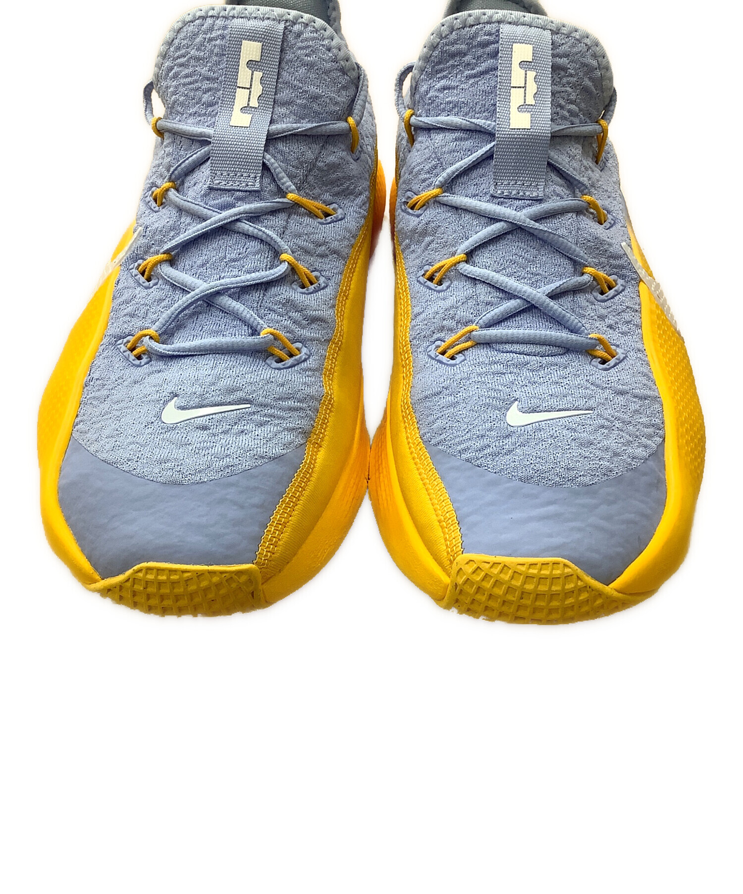 NIKE ランニングシューズ イエロー/ブルー 中古・古着通販】NIKE (ナイキ) ランニングシューズ ブルー×イエロー