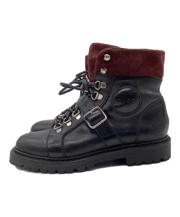 中古・古着通販】GUCCI (グッチ) ショートブーツ ブラック サイズ:36 