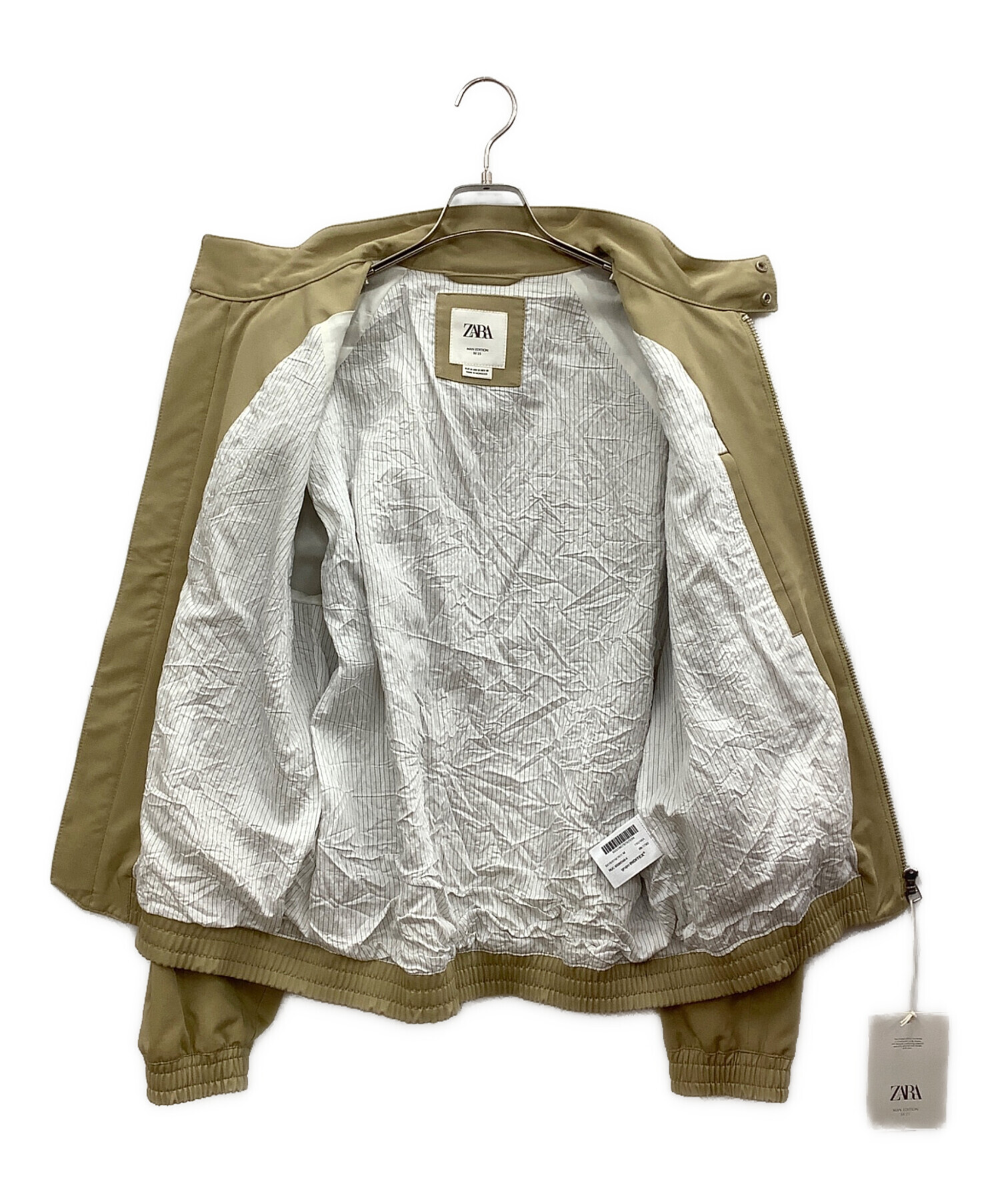 中古・古着通販】ZARA (ザラ) スイングトップ ベージュ サイズ:M 