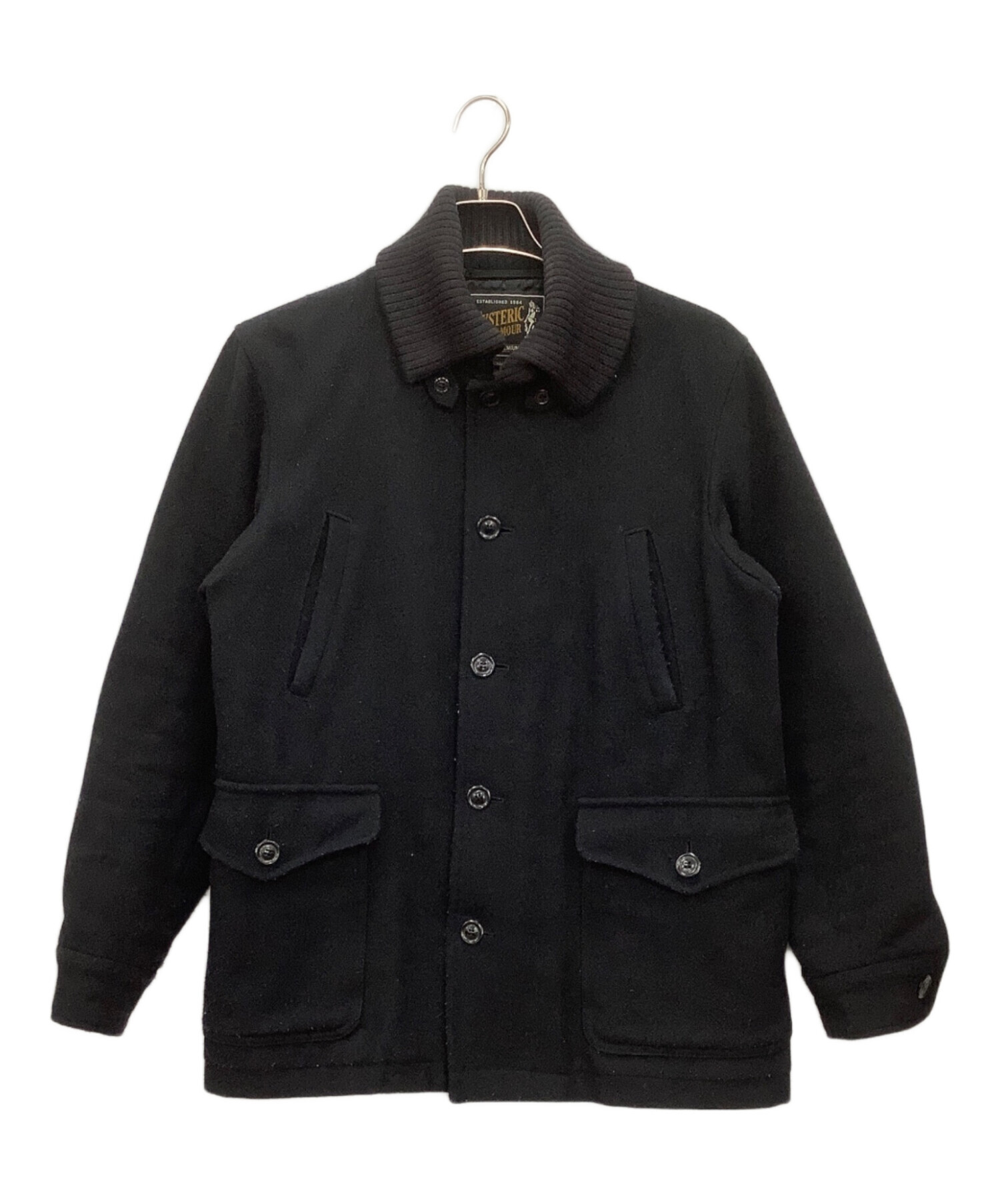 (良品)HYSTERIC GLAMOUR ドンキーコート Lサイズ ブラック 中古・古着通販】Hysteric Glamour (ヒステリックグラマー) ドンキーCO