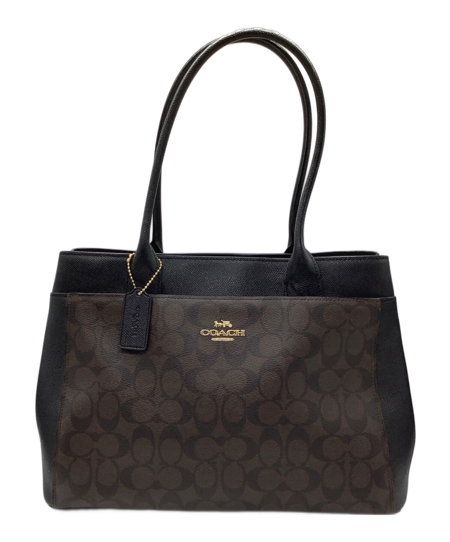 中古・古着通販】COACH (コーチ) トートバッグ ブラウン サイズ