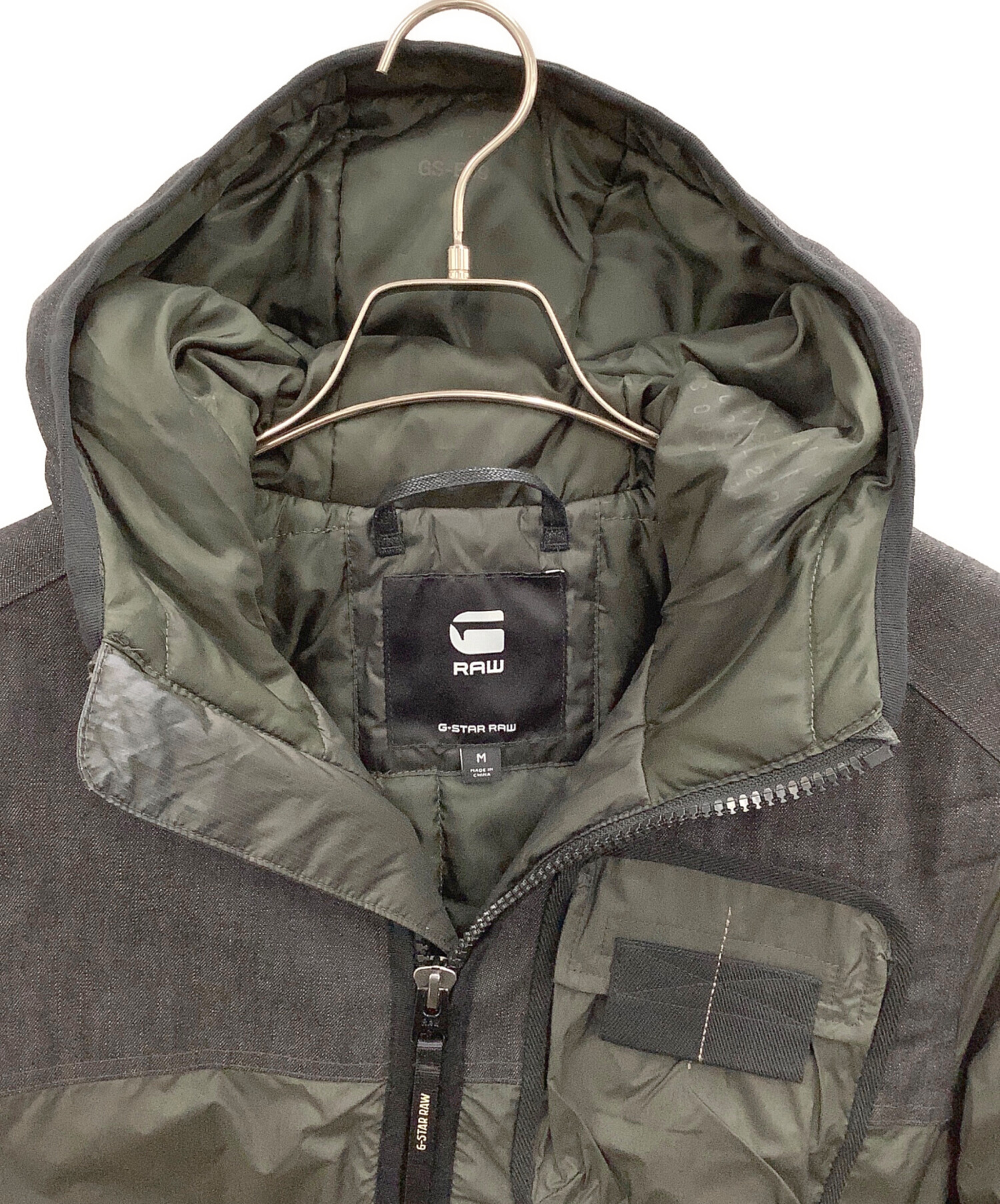 G-STAR RAW ミリタリージャケット XXL オリーブグリーン　値下げ G-STAR RAW◇ミリタリージャケット/XXL/コットン/GRY/カモフラ