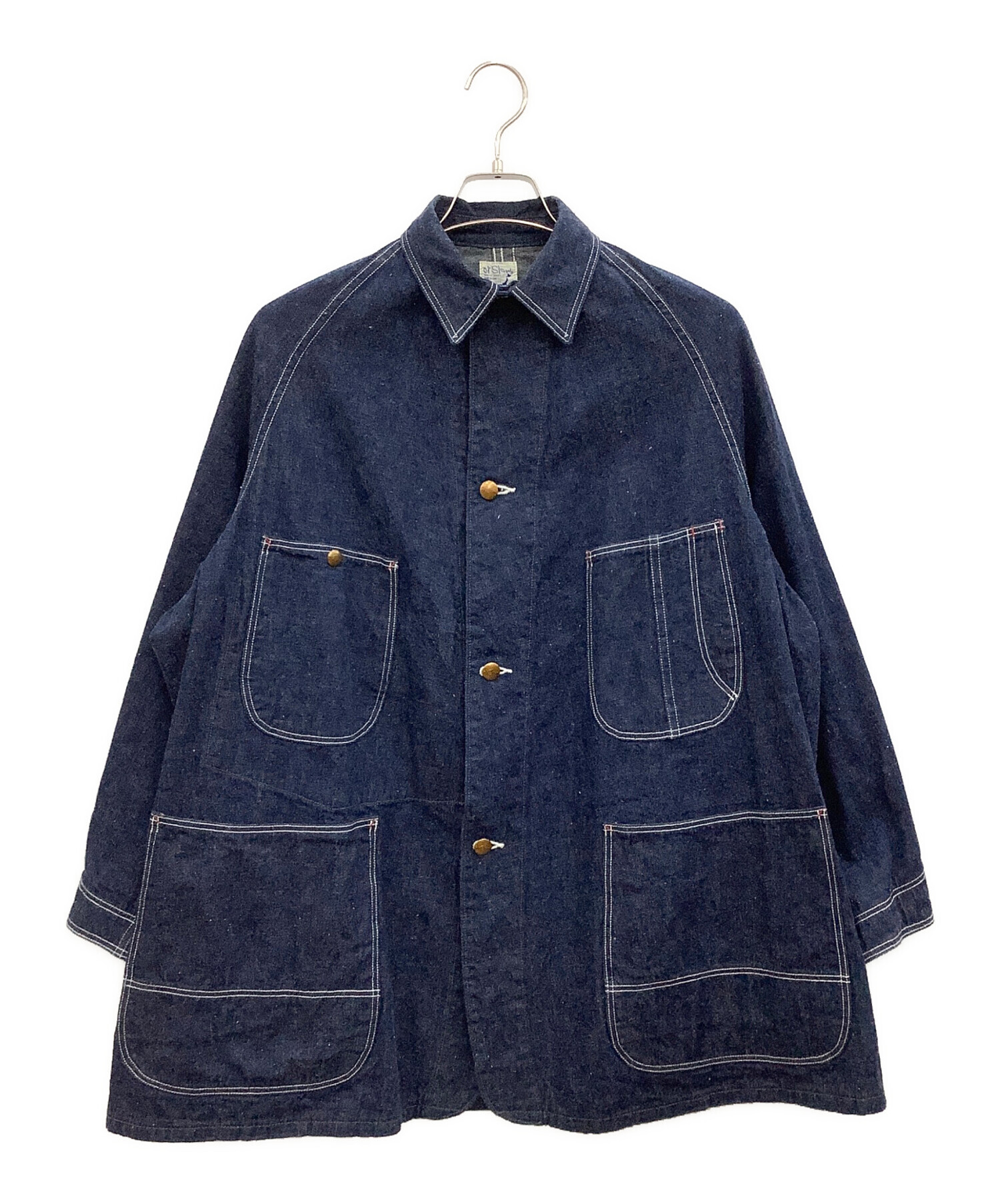 中古・古着通販】orSlow (オアスロウ) カバーオール インディゴ サイズ