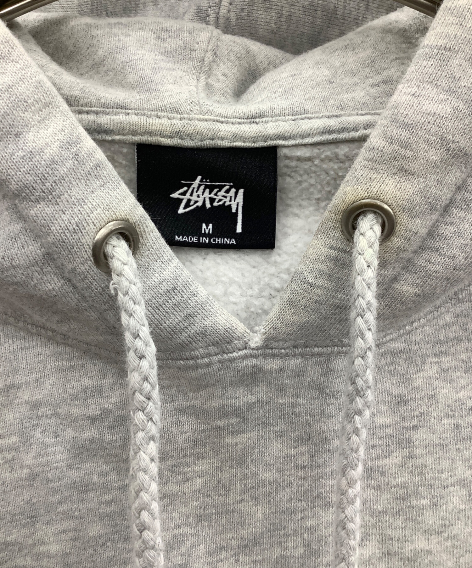 中古・古着通販】stussy (ステューシー) プルオーバーパーカー グレー