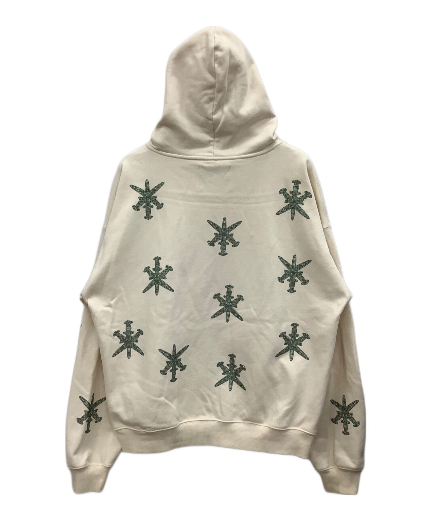 中古・古着通販】unknown (アンノーン) ジップパーカー ベージュ 