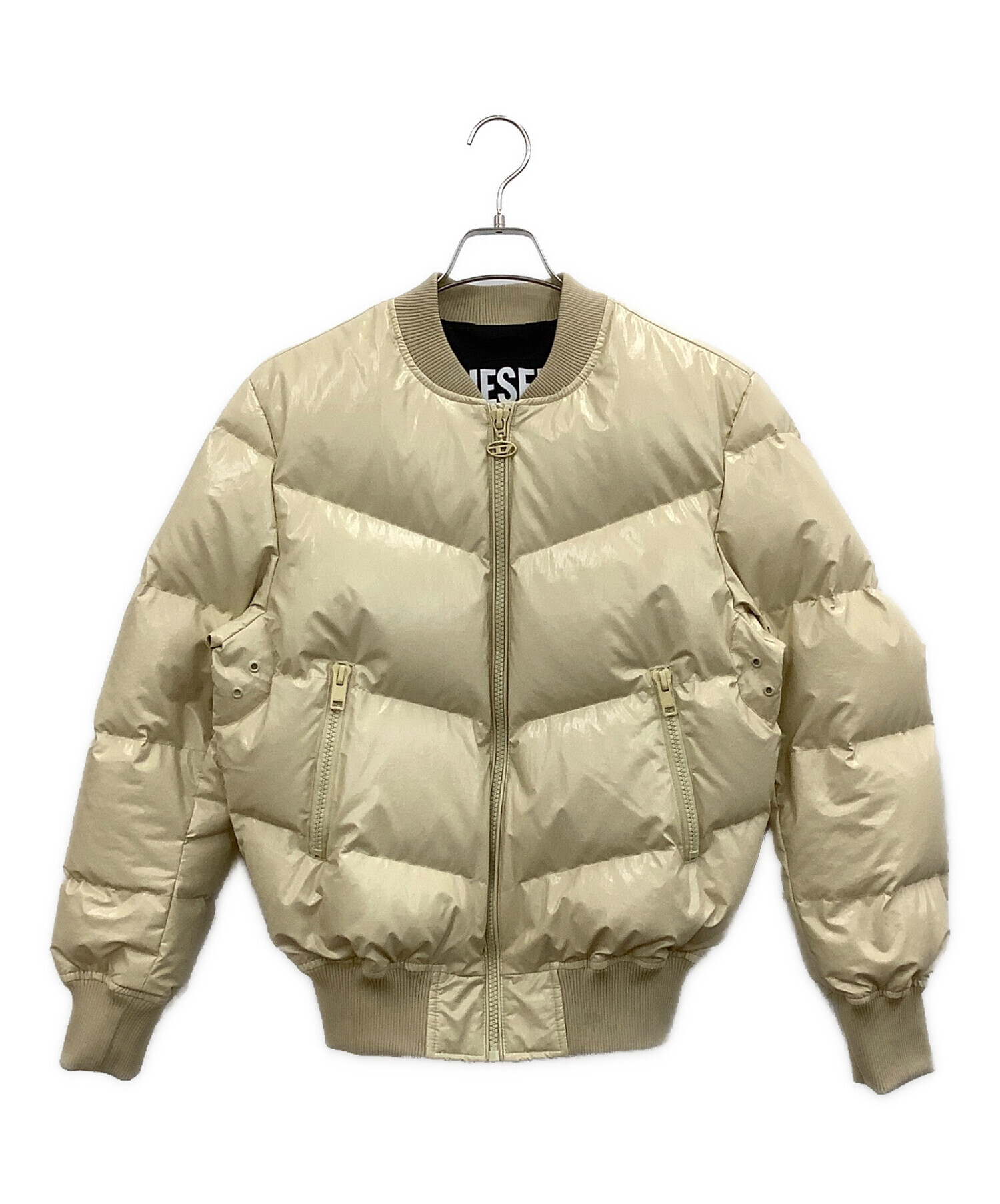 中古・古着通販】DIESEL (ディーゼル) ダウンジャケット ベージュ 