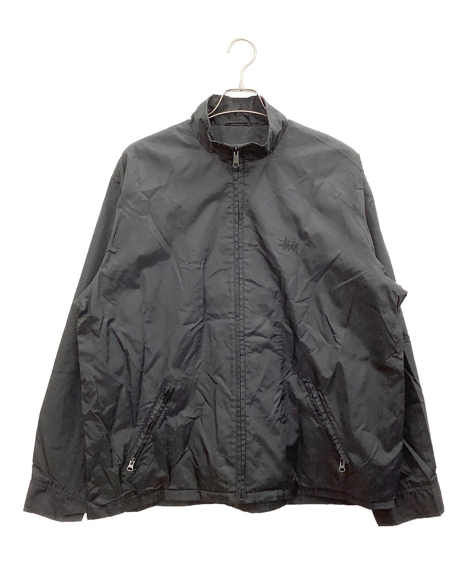 中古・古着通販】stussy (ステューシー) ナイロンジャケット ブラック 