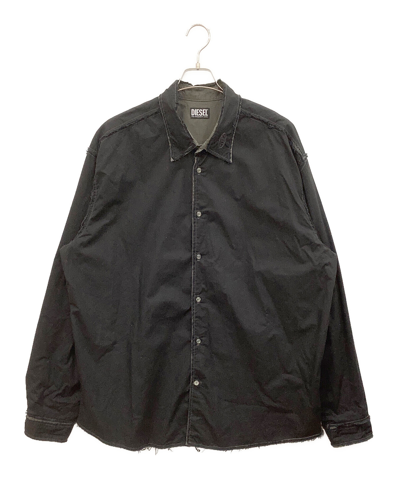 中古・古着通販】DIESEL (ディーゼル) 長袖シャツ S-WEEZER ブラック