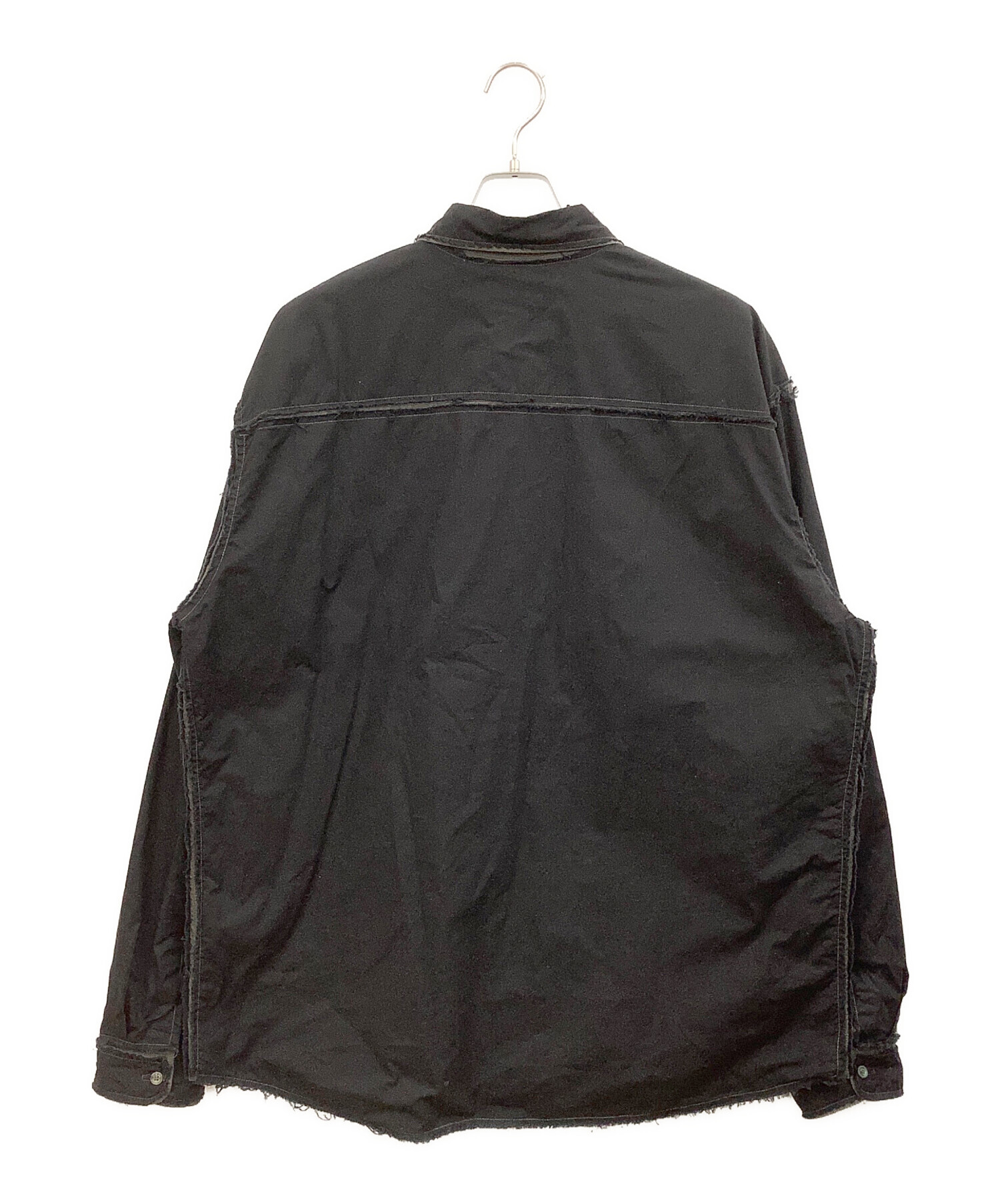 【未使用品】ディーゼル長袖ロングシャツ 中古・古着通販】DIESEL (ディーゼル) 長袖シャツ S-WEEZER ブラック