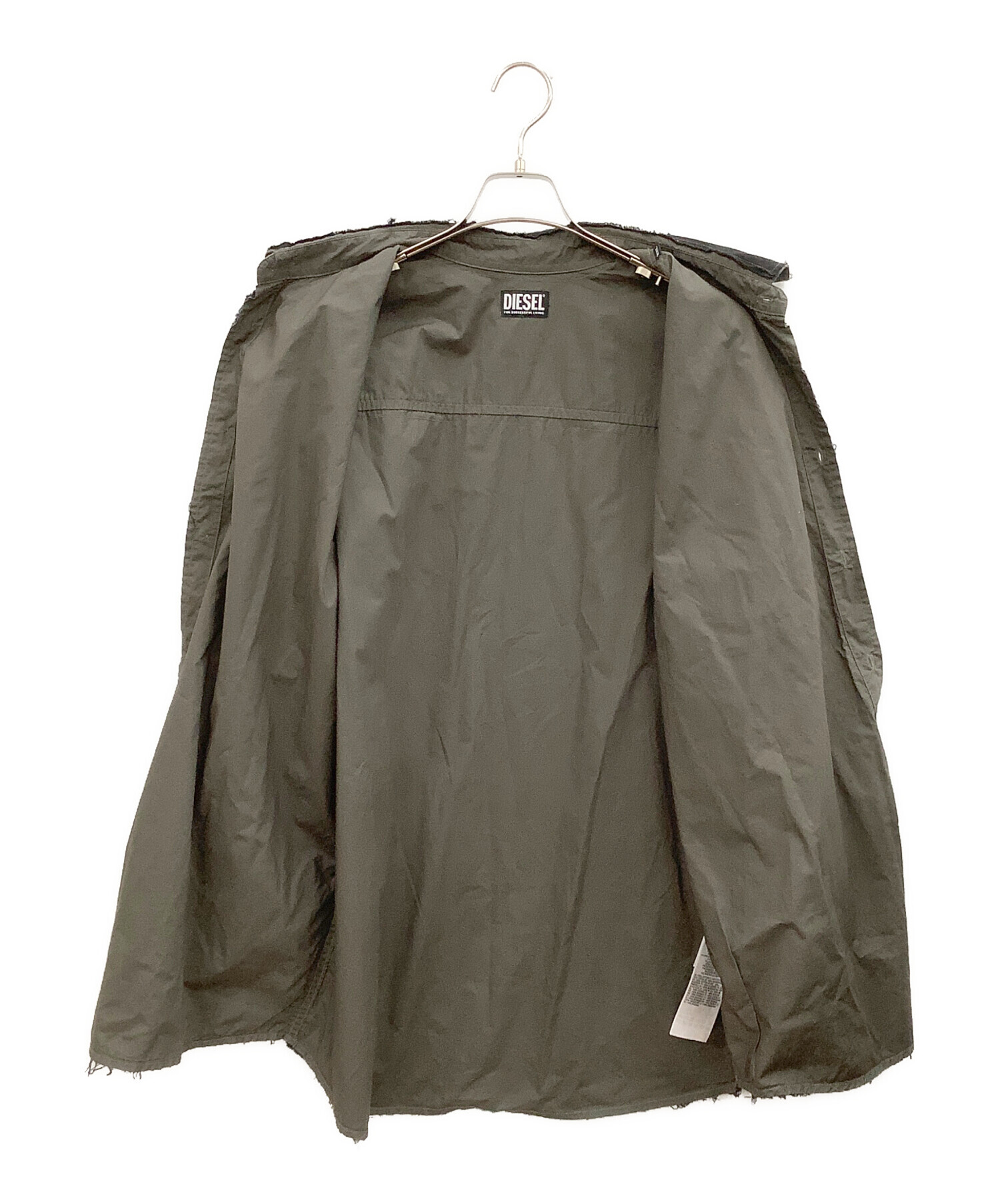 【未使用品】ディーゼル長袖ロングシャツ 中古・古着通販】DIESEL (ディーゼル) 長袖シャツ S-WEEZER ブラック