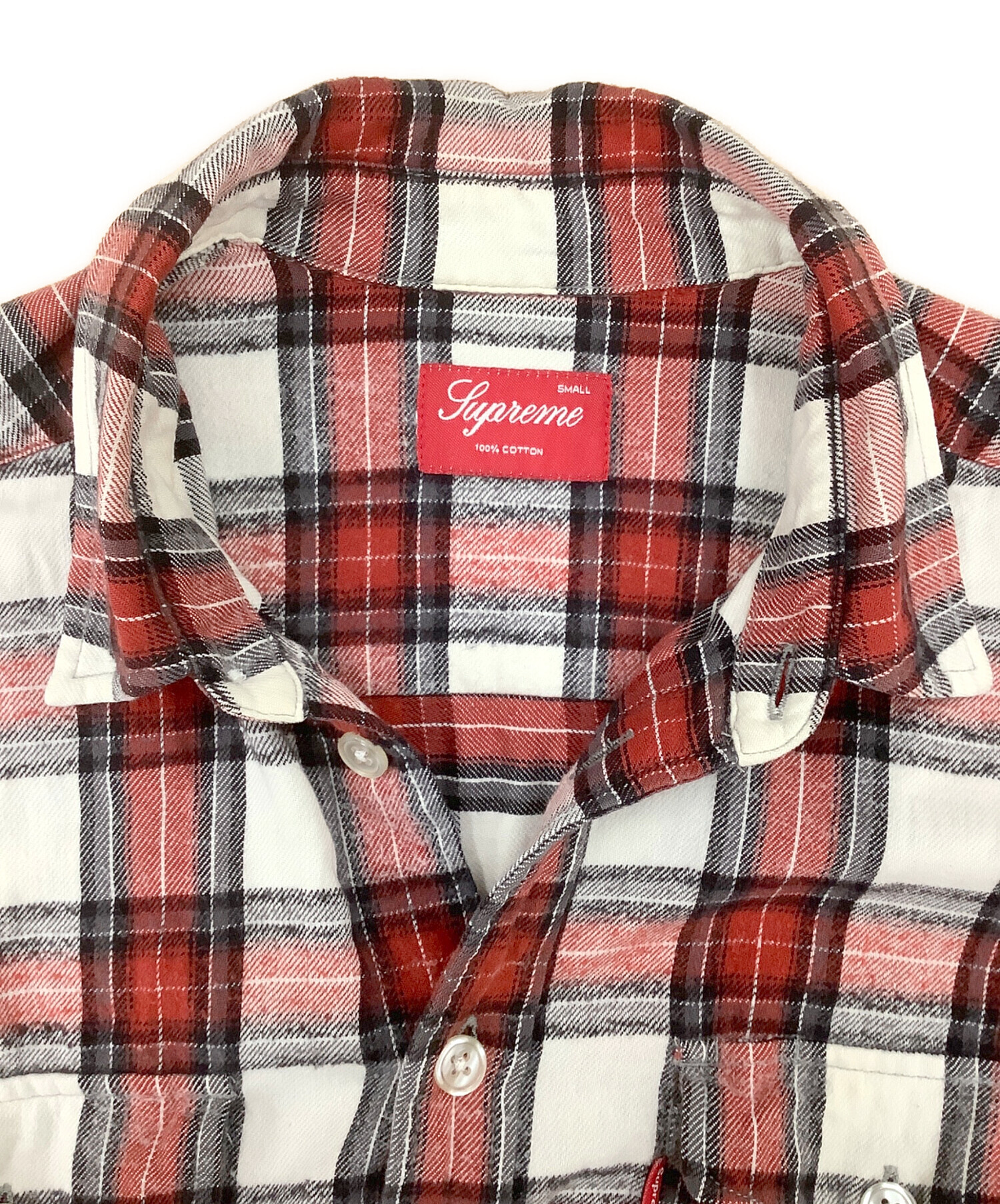 中古・古着通販】SUPREME (シュプリーム) チェックシャツ レッド