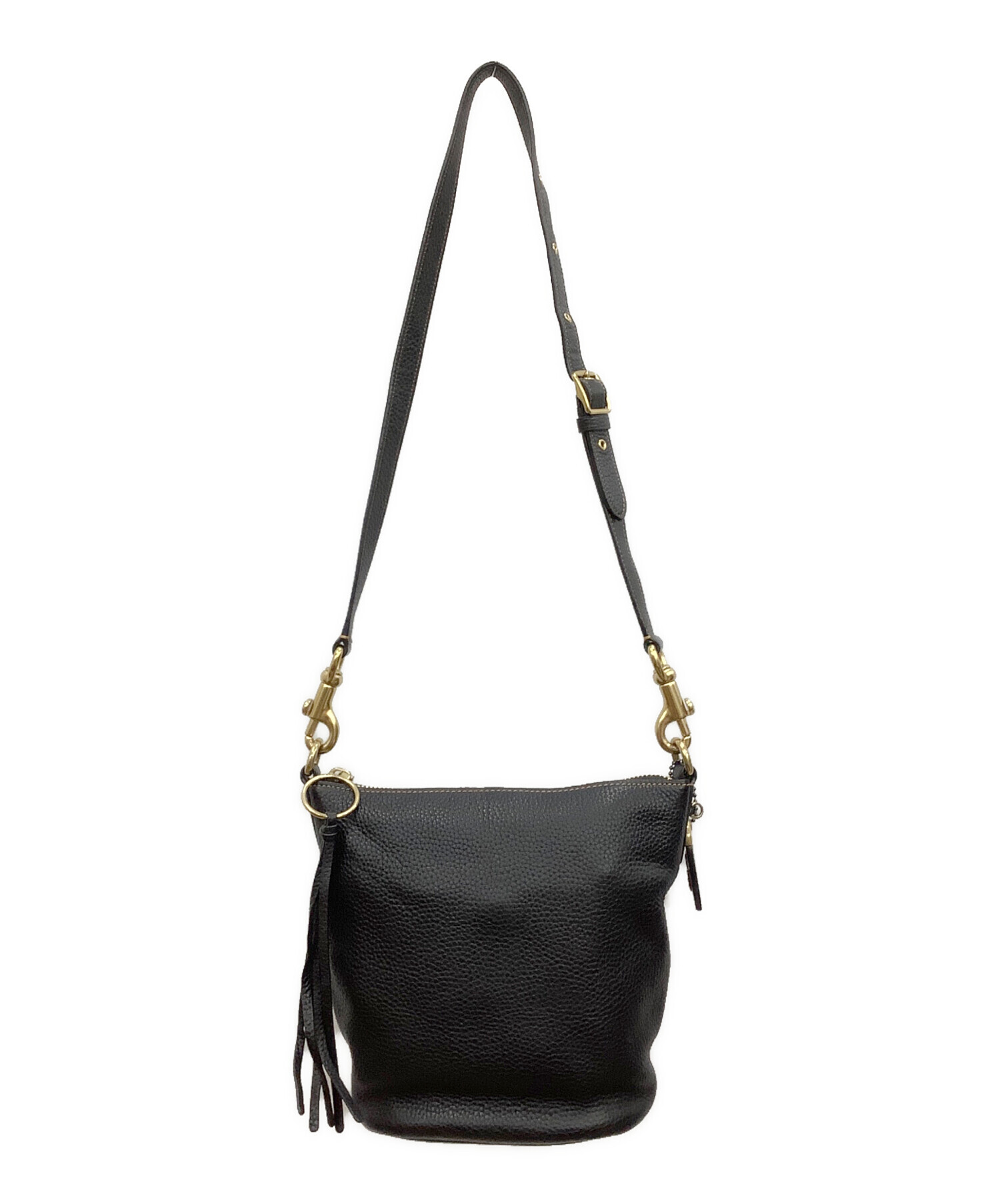 中古・古着通販】COACH (コーチ) ショルダーバッグ ブラック サイズ