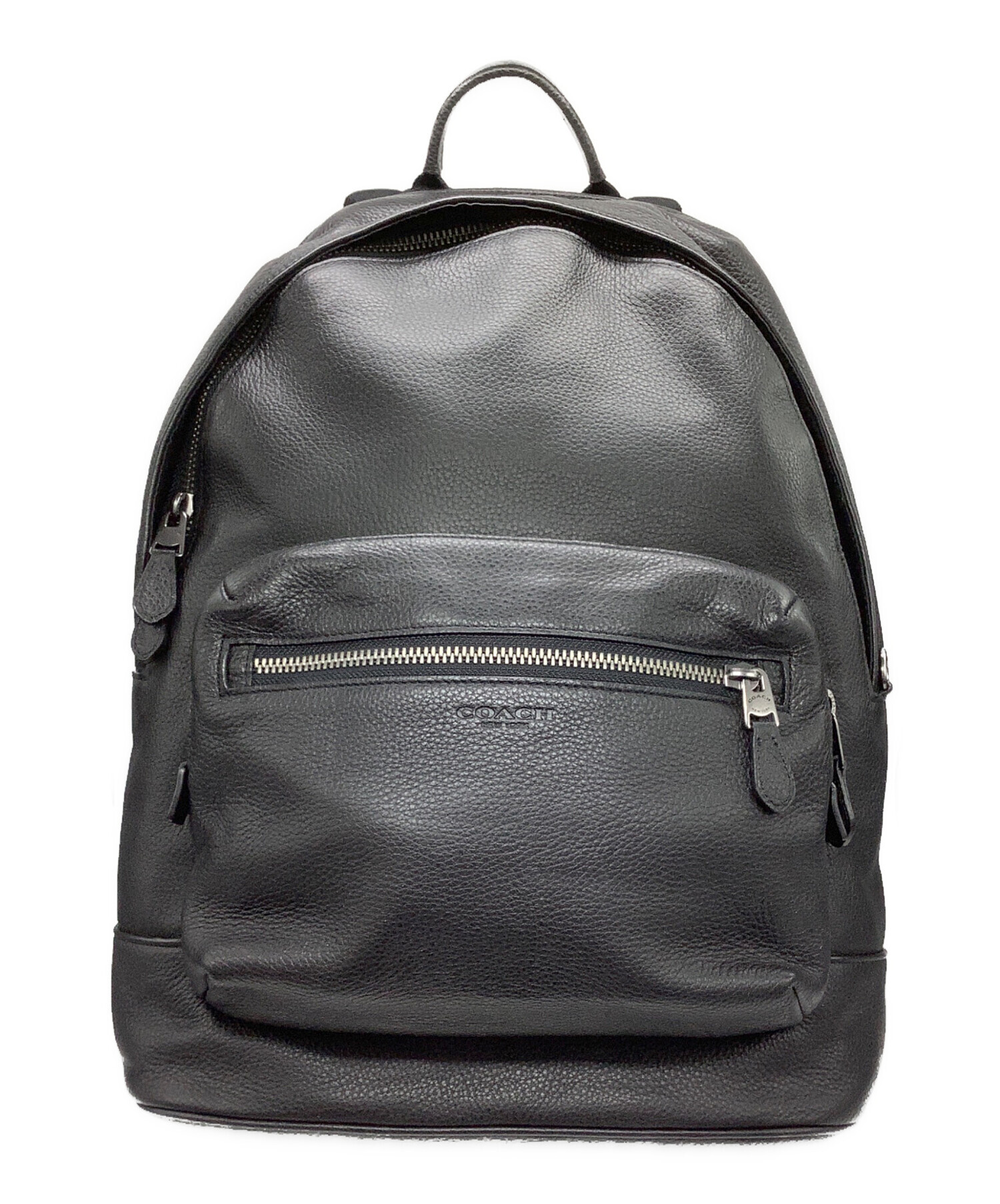 アパレル販売のエビス丸　COACH リュック　レザー　ブラック 中古・古着通販】COACH (コーチ) レザーリュック ブラック サイズ