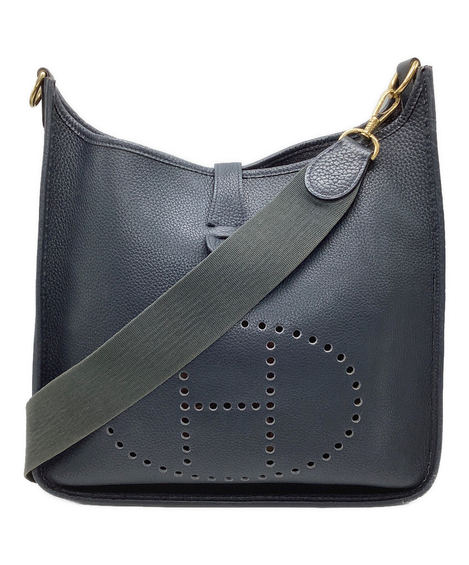 中古・古着通販】HERMES (エルメス) ショルダーバッグ ネイビー サイズ