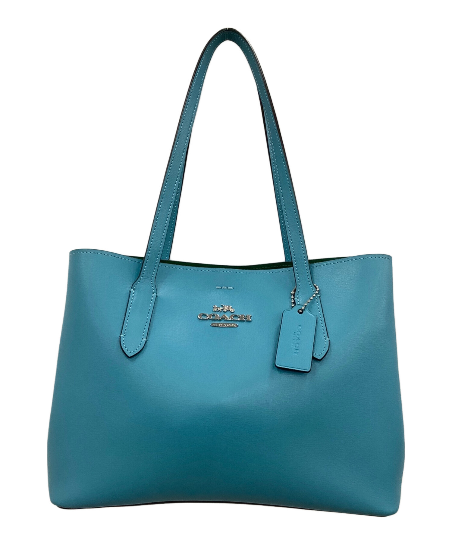 中古・古着通販】COACH (コーチ) トートバッグ スカイブルー サイズ 