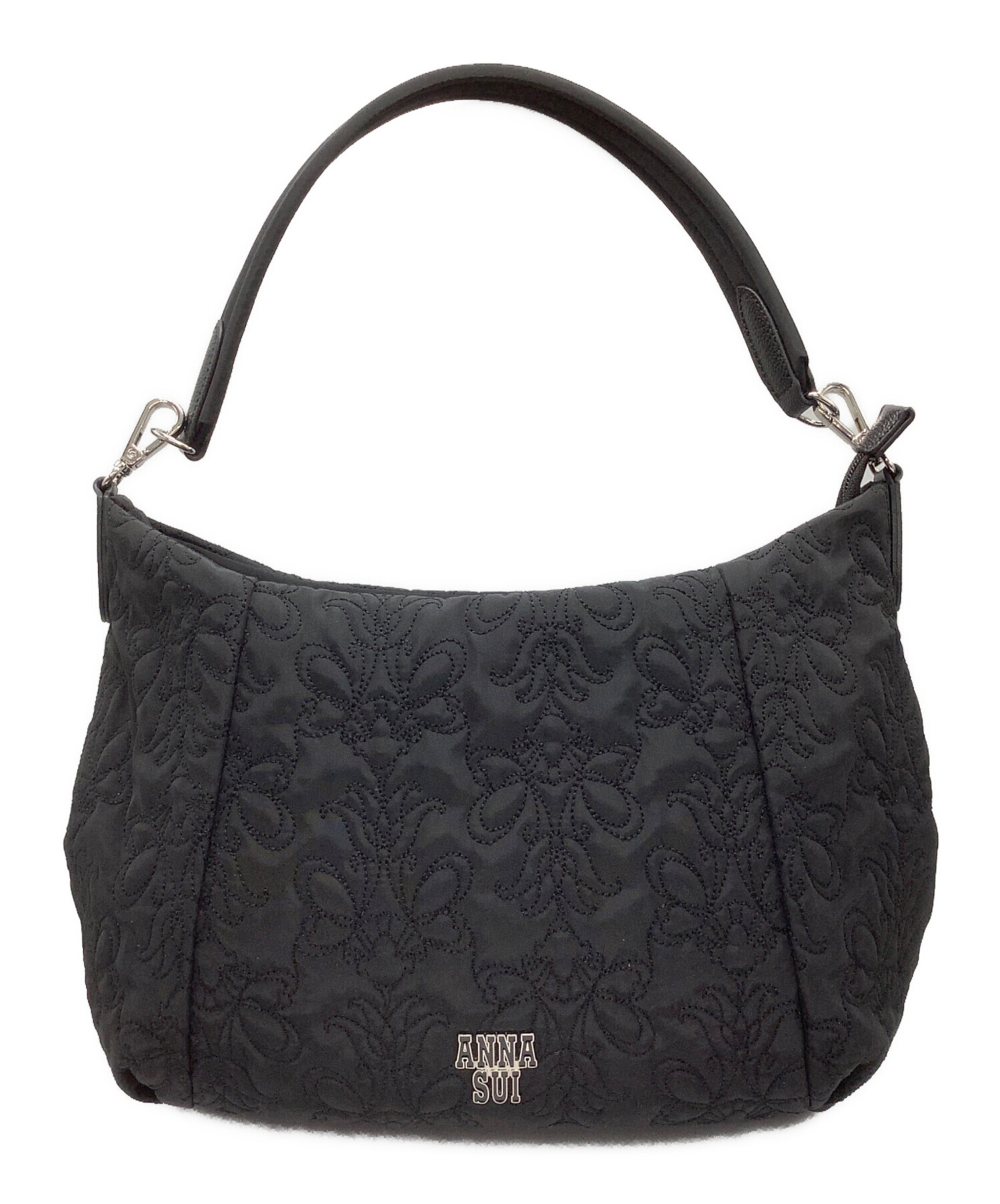 中古・古着通販】ANNA SUI (アナスイ) ショルダーバッグ ブラック 