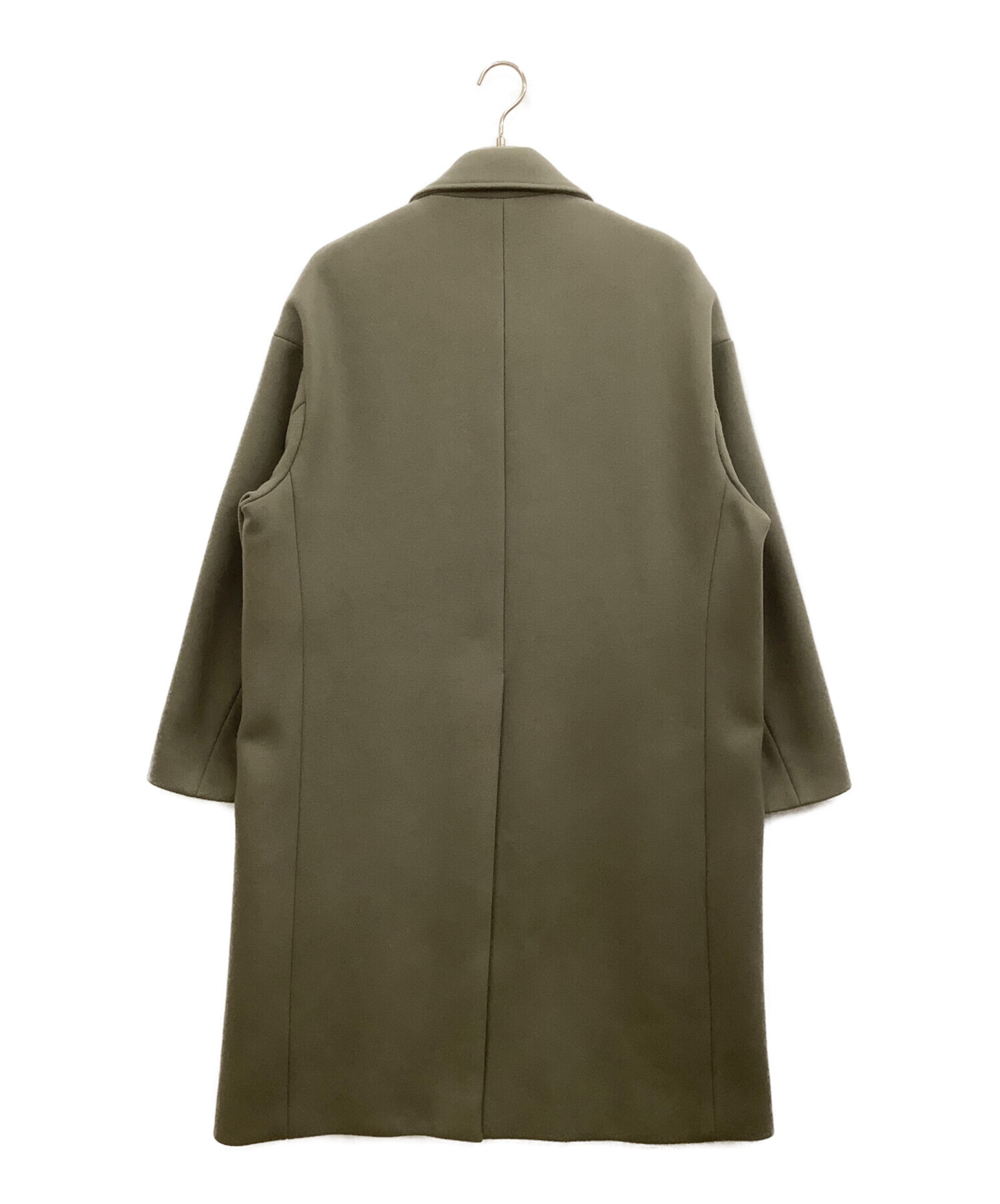中古・古着通販】STUDIOUS (ステュディオス) ウールコート オリーブ 