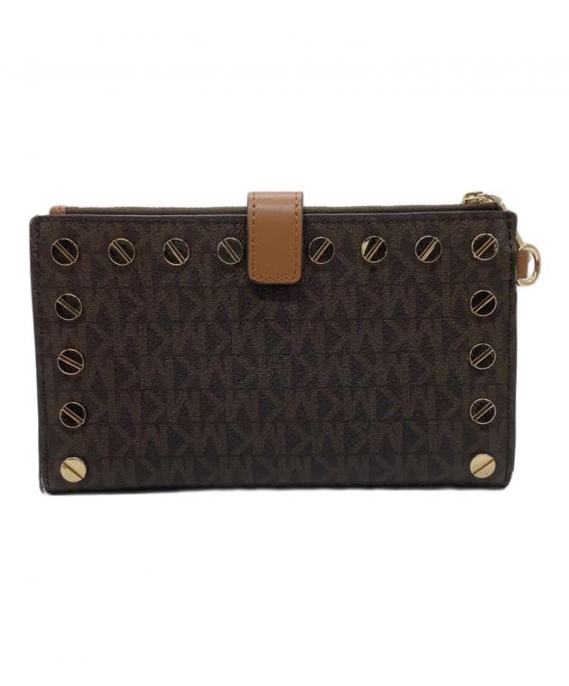 【姫路東店】 中古 Michael Kors | マイケルコース ホック付財布 COOPER 36F2LCOF3B ブラウン 【124】 MICHAEL KORS - 【姫路東店】 中古 Michael Kors | マイケルコース