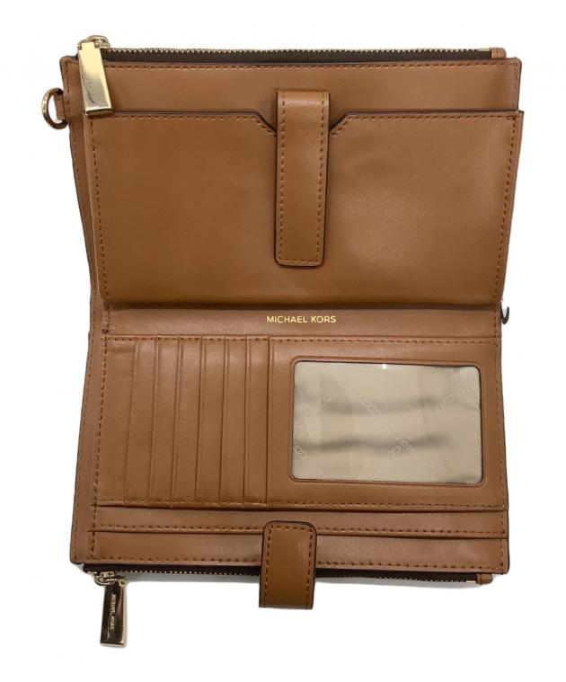 美品『USED』 Michael Kors マイケルコース 二つ折り財布 レザー ブラウン【中古】 MICHAEL KORS（財布）のフリマアイテム一覧