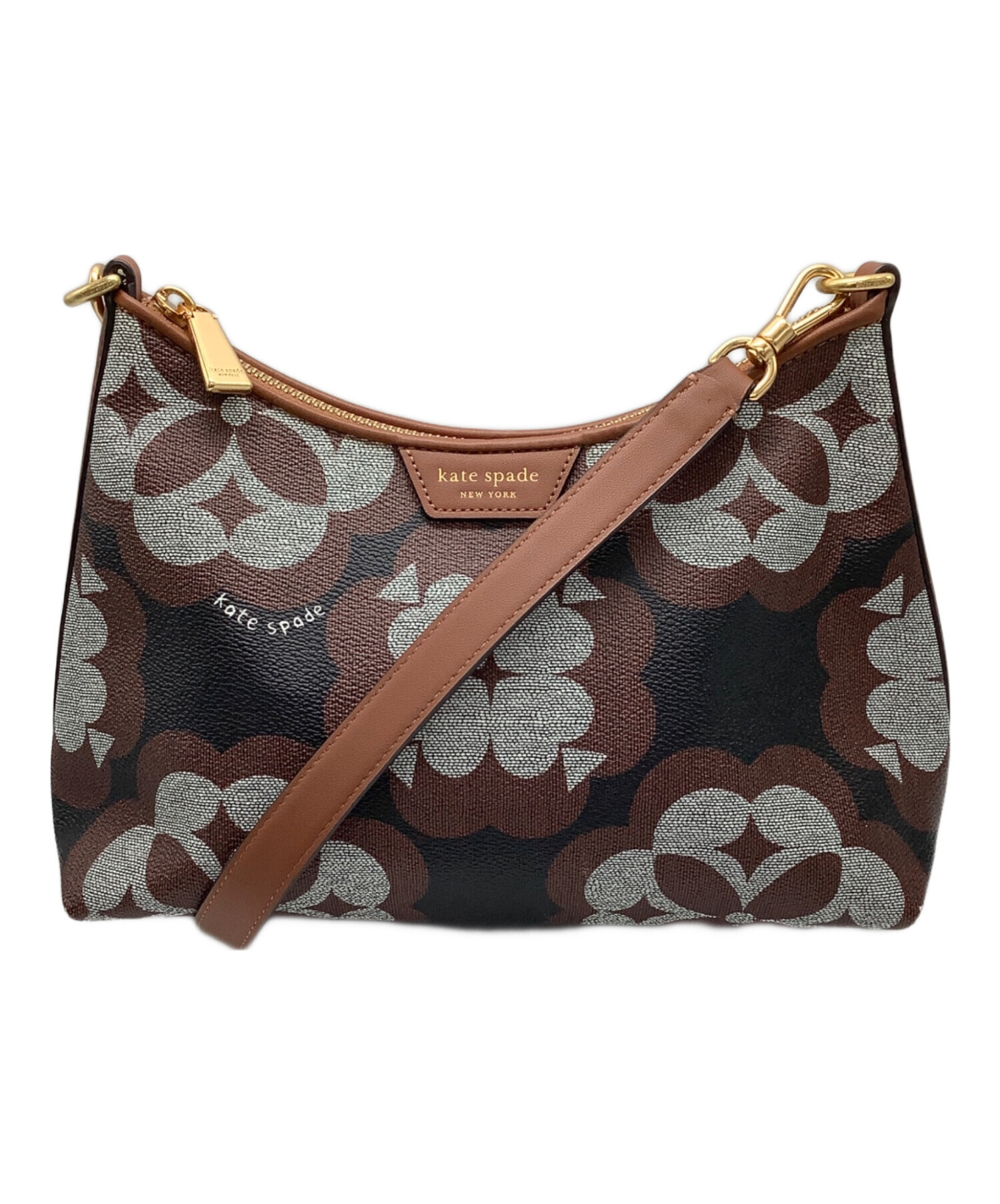 kate spade new york ショルダーバッグ  茶 【古着】【中古】【送料無料】 中古・古着通販】Kate Spade (ケイトスペード) ショルダーバッグ
