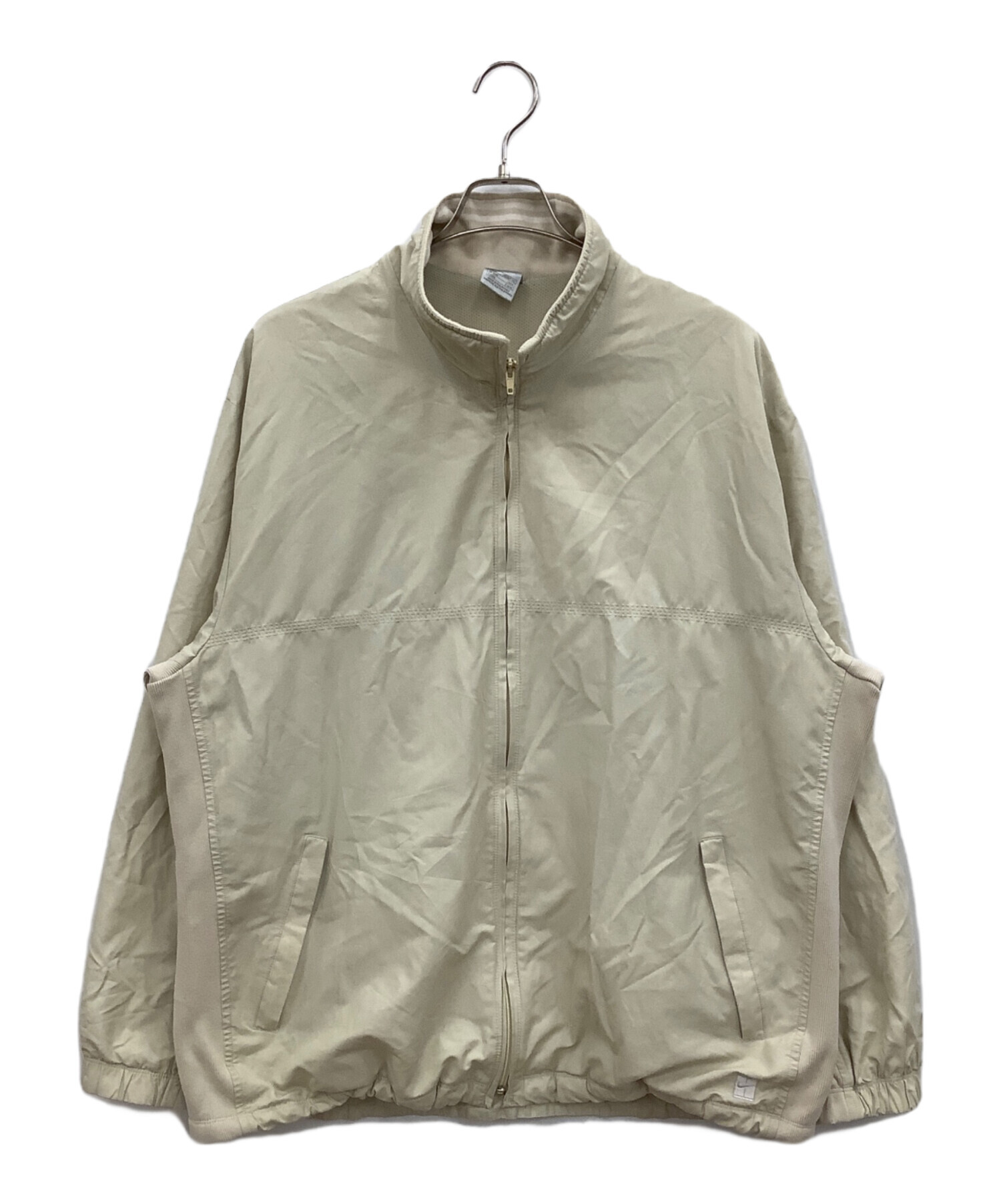 中古・古着通販】NIKE (ナイキ) スタンドカラージャケット アイボリー 