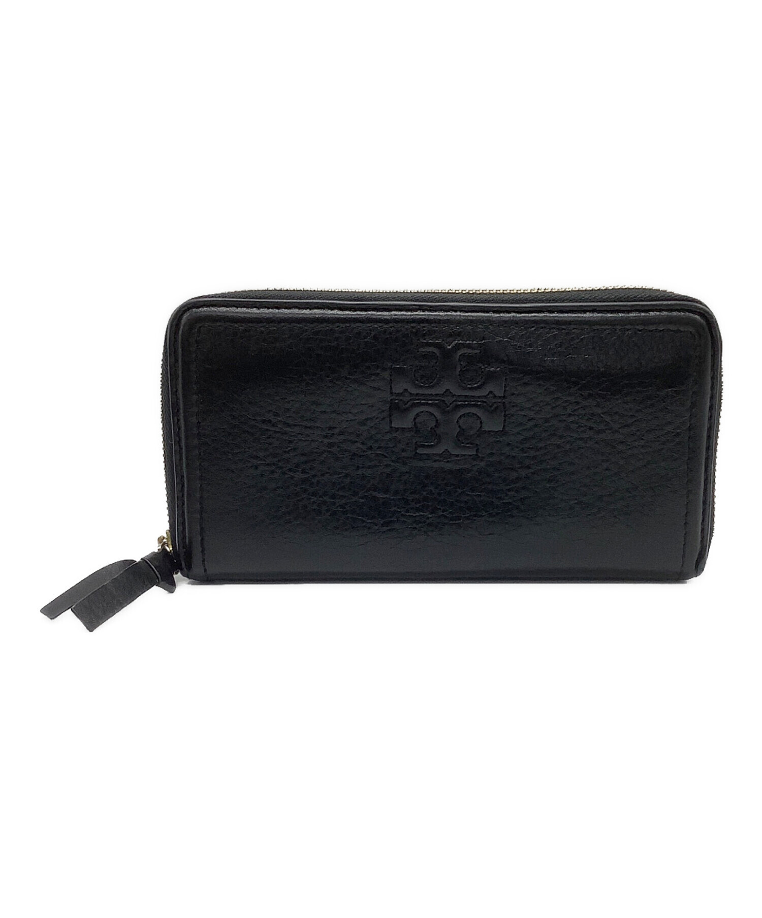 【姫路東店】 中古 Tory Burch | トリーバーチ 長財布 ペブルドレザー 【125】 中古・古着通販】TORY BURCH (トリーバーチ) 長財布 ブラック サイズ