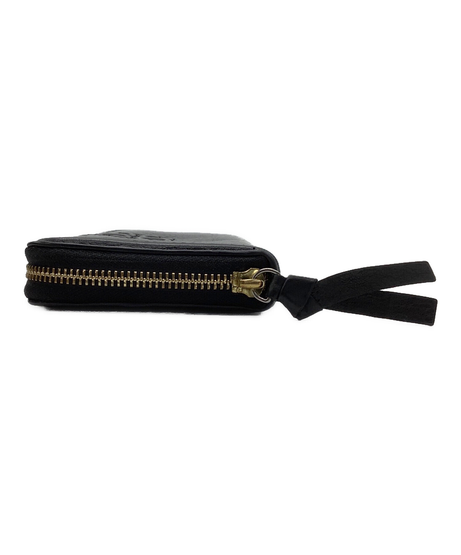 【トリーバーチ】折財布★中古★ブラック トリーバーチ TORY BURCH 財布 （ブラック） -waja bazar - 海外