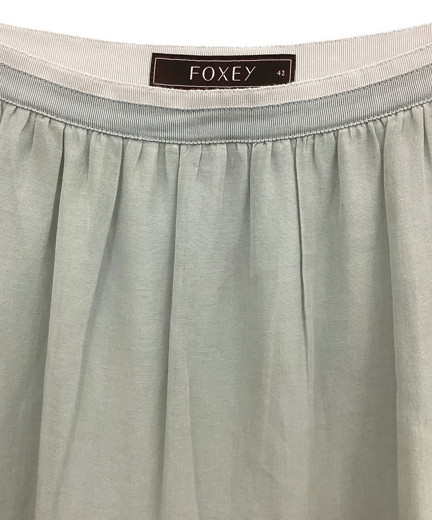 中古・古着通販】FOXEY (フォクシー) スカート グレー サイズ:42