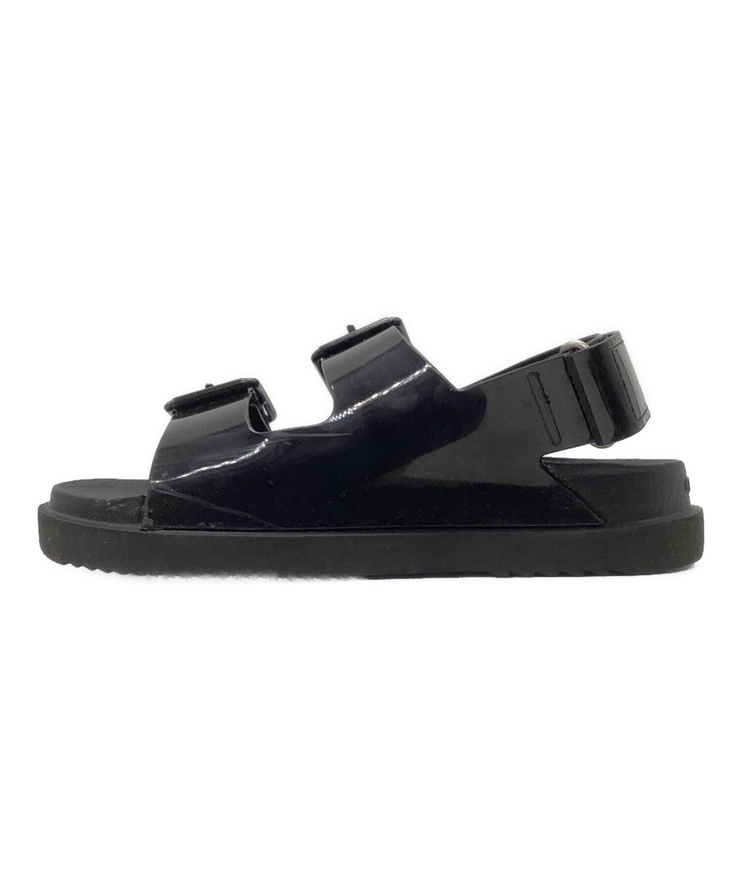 中古・古着通販】GUCCI (グッチ) ミニダブルGサンダル ブラック サイズ