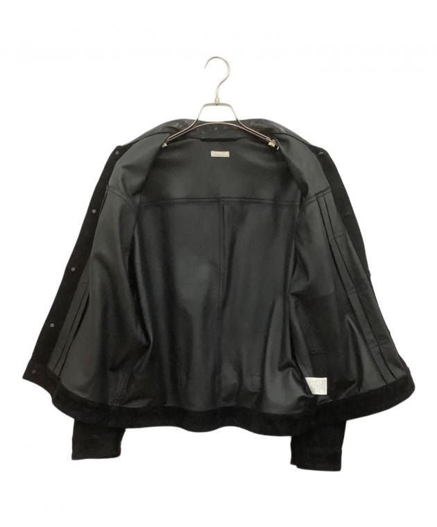 中古・古着通販】LIDnM (リドム) Goat Suede Type 1st JKT ブラック