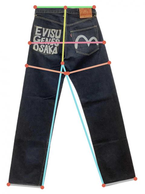 中古・古着通販】EVISU (エヴィス) デニムパンツ インディゴ サイズ:32