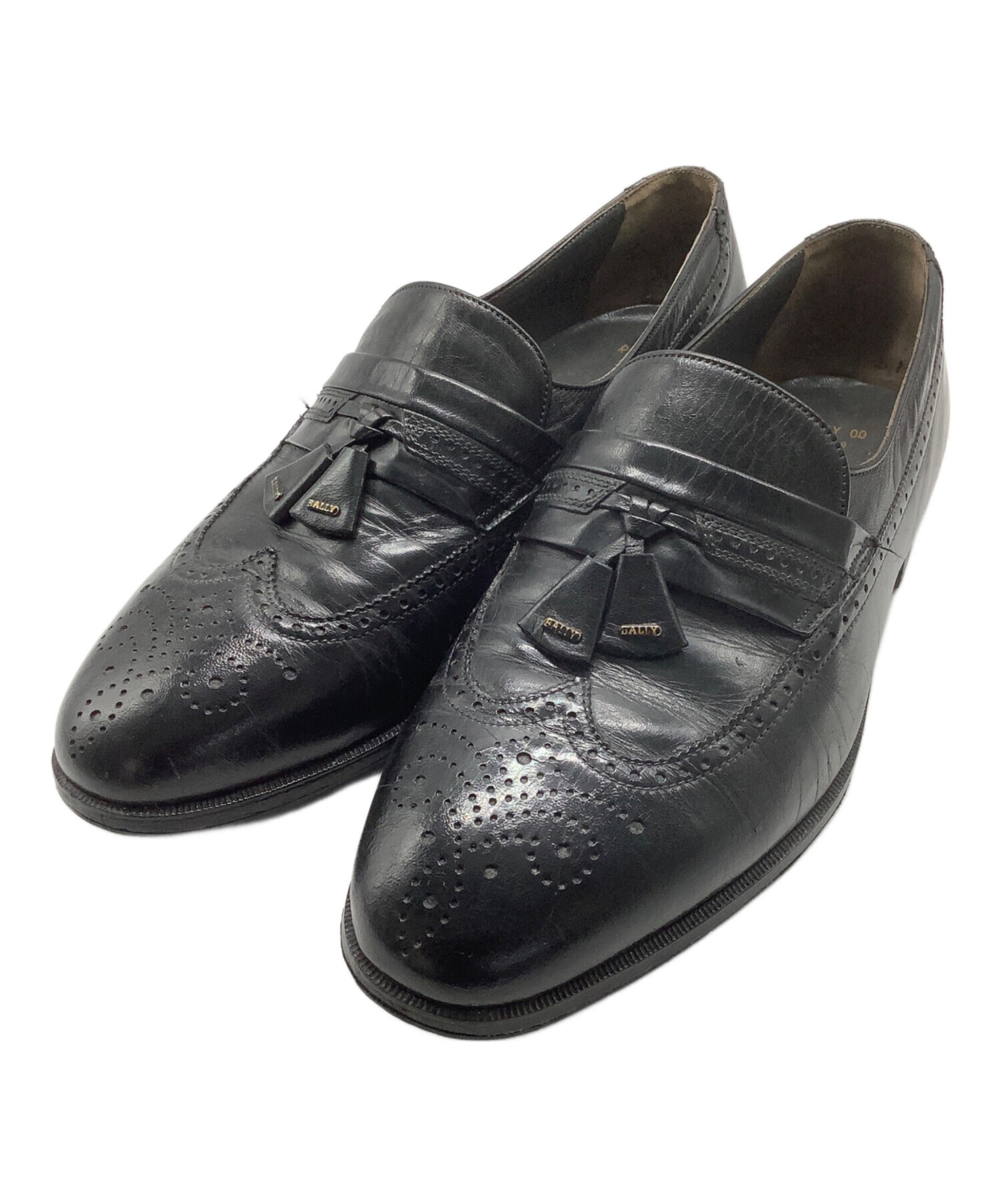 中古・古着通販】BALLY (バリー) タッセルローファー ブラック サイズ
