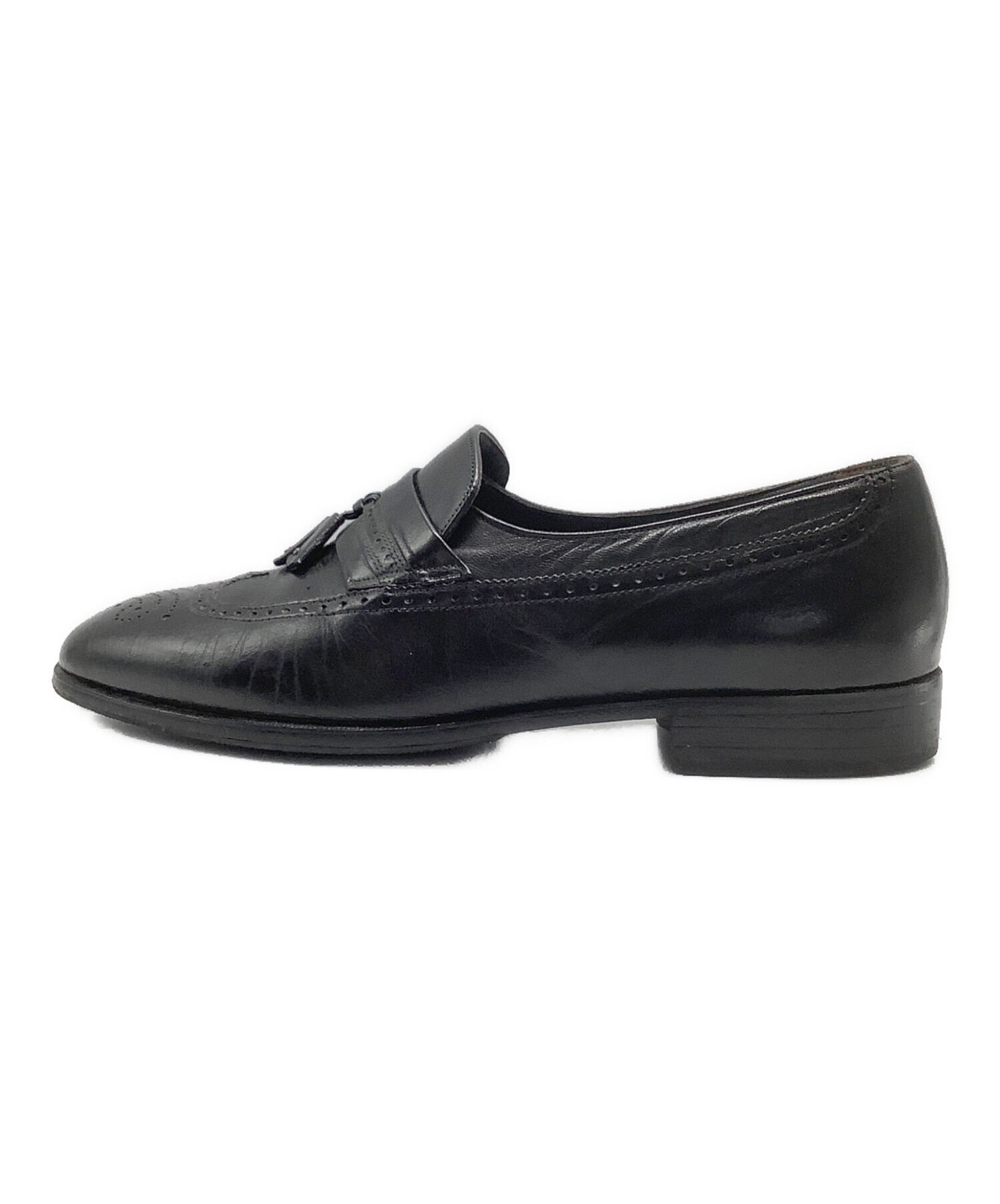 中古・古着通販】BALLY (バリー) タッセルローファー ブラック サイズ
