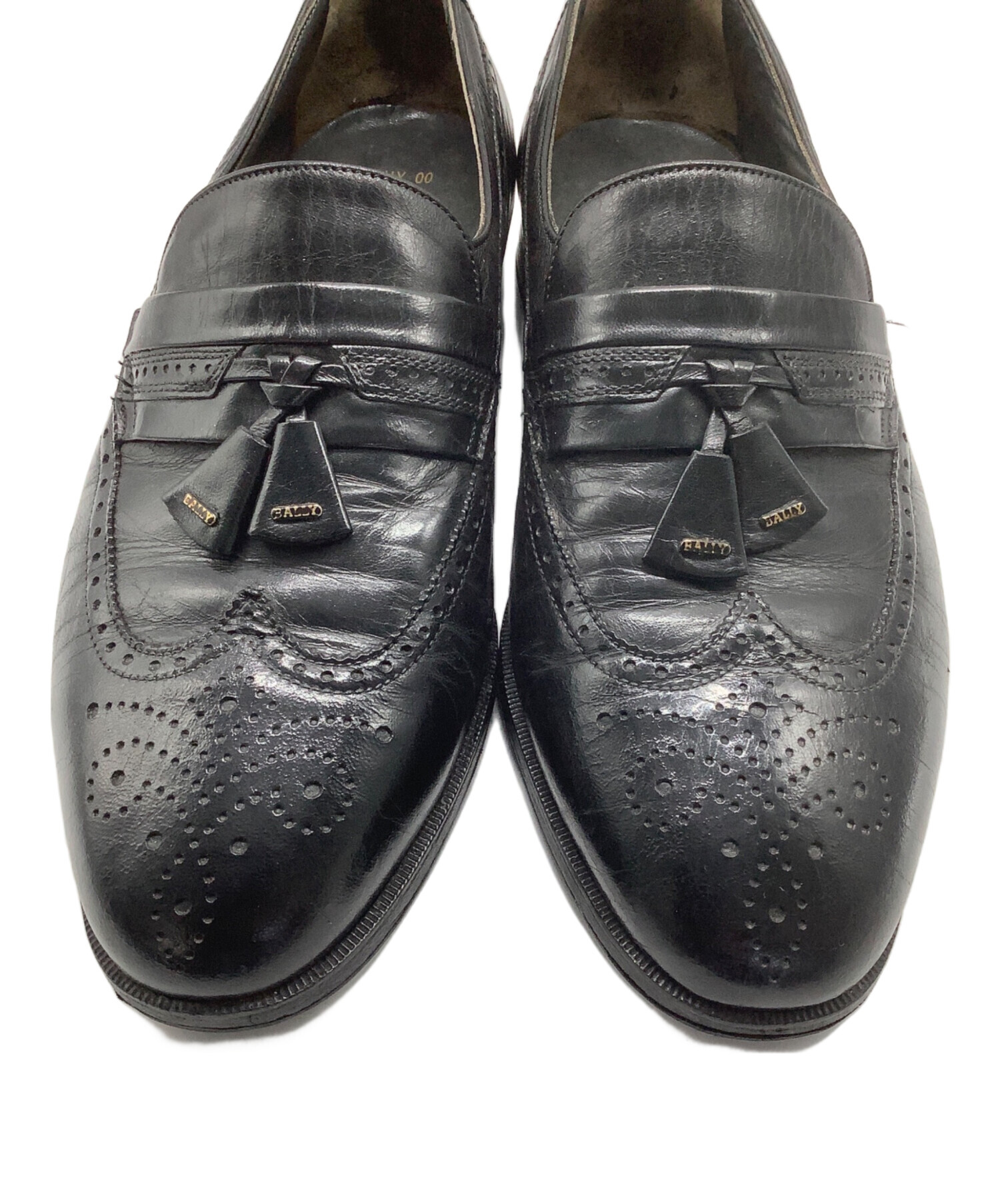 中古・古着通販】BALLY (バリー) タッセルローファー ブラック サイズ